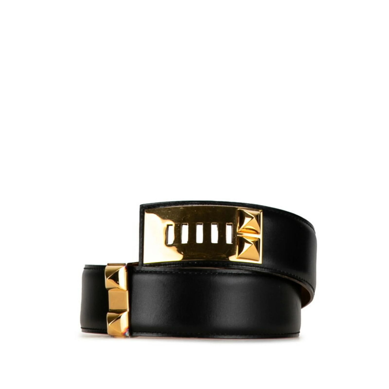 Hermès Hermes Collier de Chien Medor Belt - Size 65 Black 