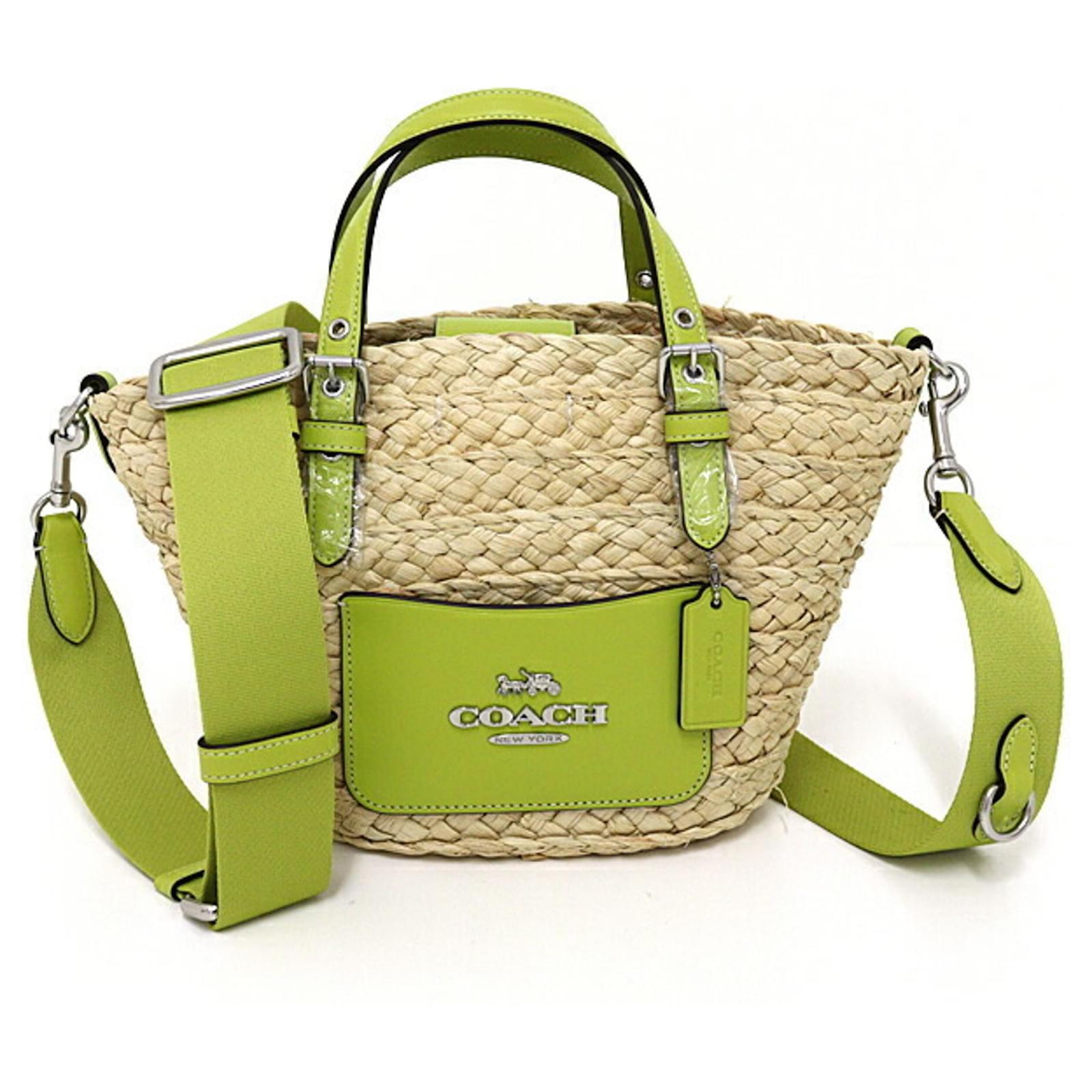 Coach cheapest Green Leather Satchel