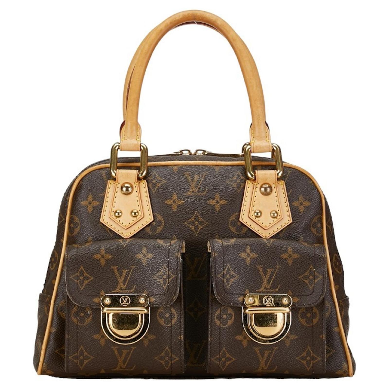 Louis Vuitton Monogram Manhattan PM Handtasche Braun Leder 