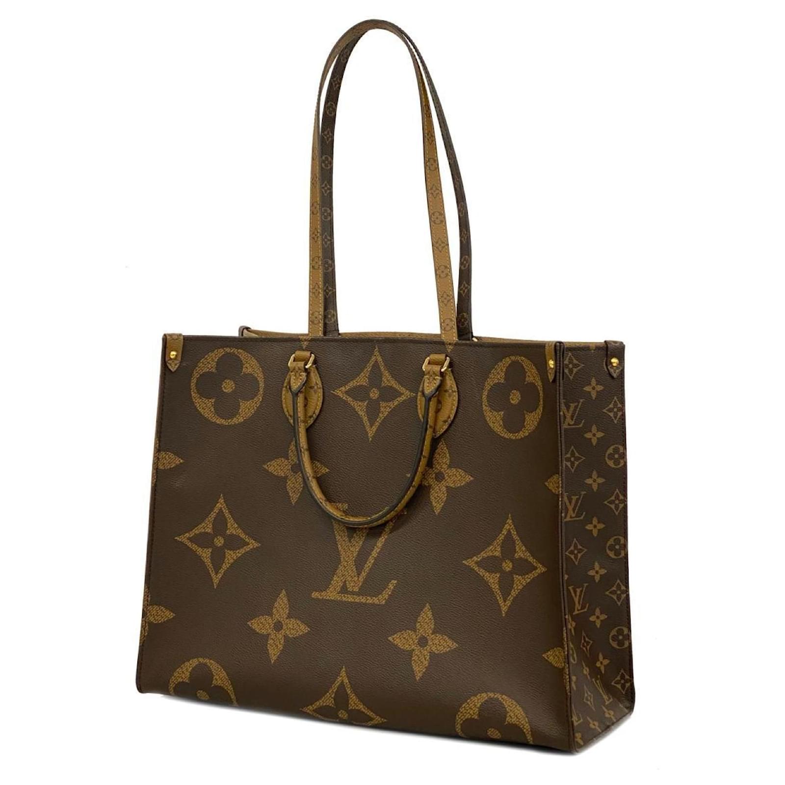 Louis Vuitton Monogram Giant Reverse On the Go GM Handtasche Braun 