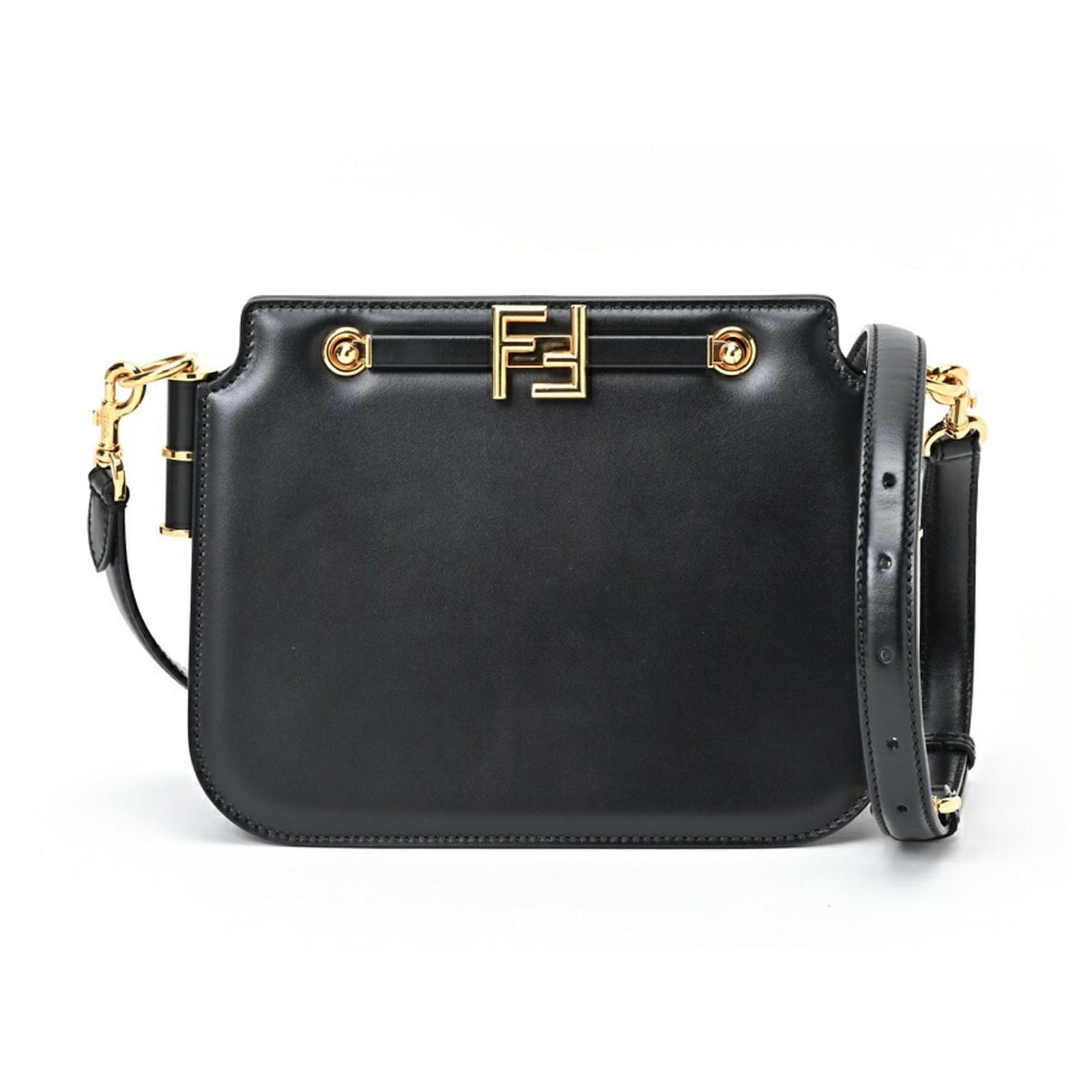 ★関税込★FENDI★Leather Touch Bag Black★ Fendi Touch Leather Shoulder Bag - Black | Editorialist