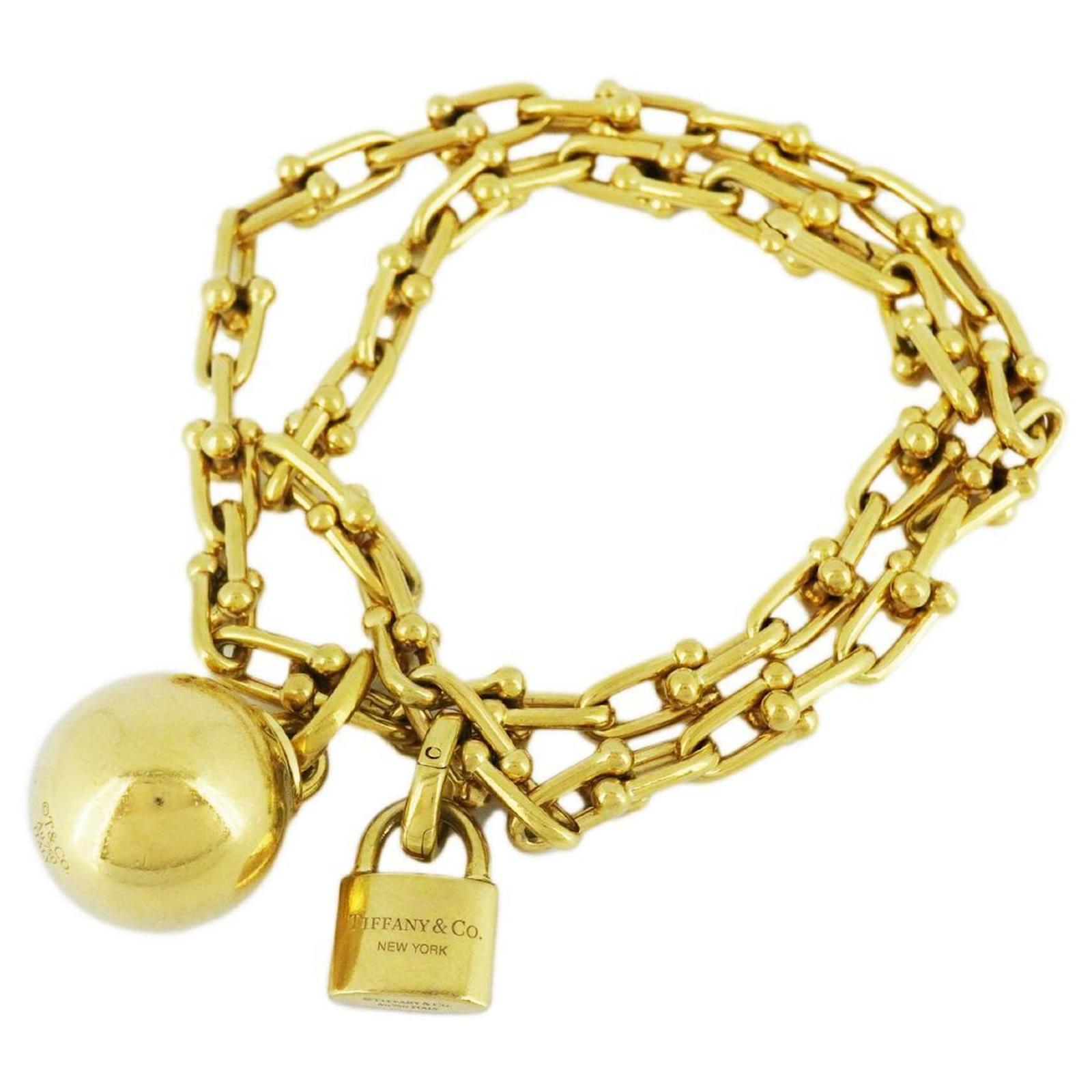 Tiffany 18K Gelbgold Charm Armband