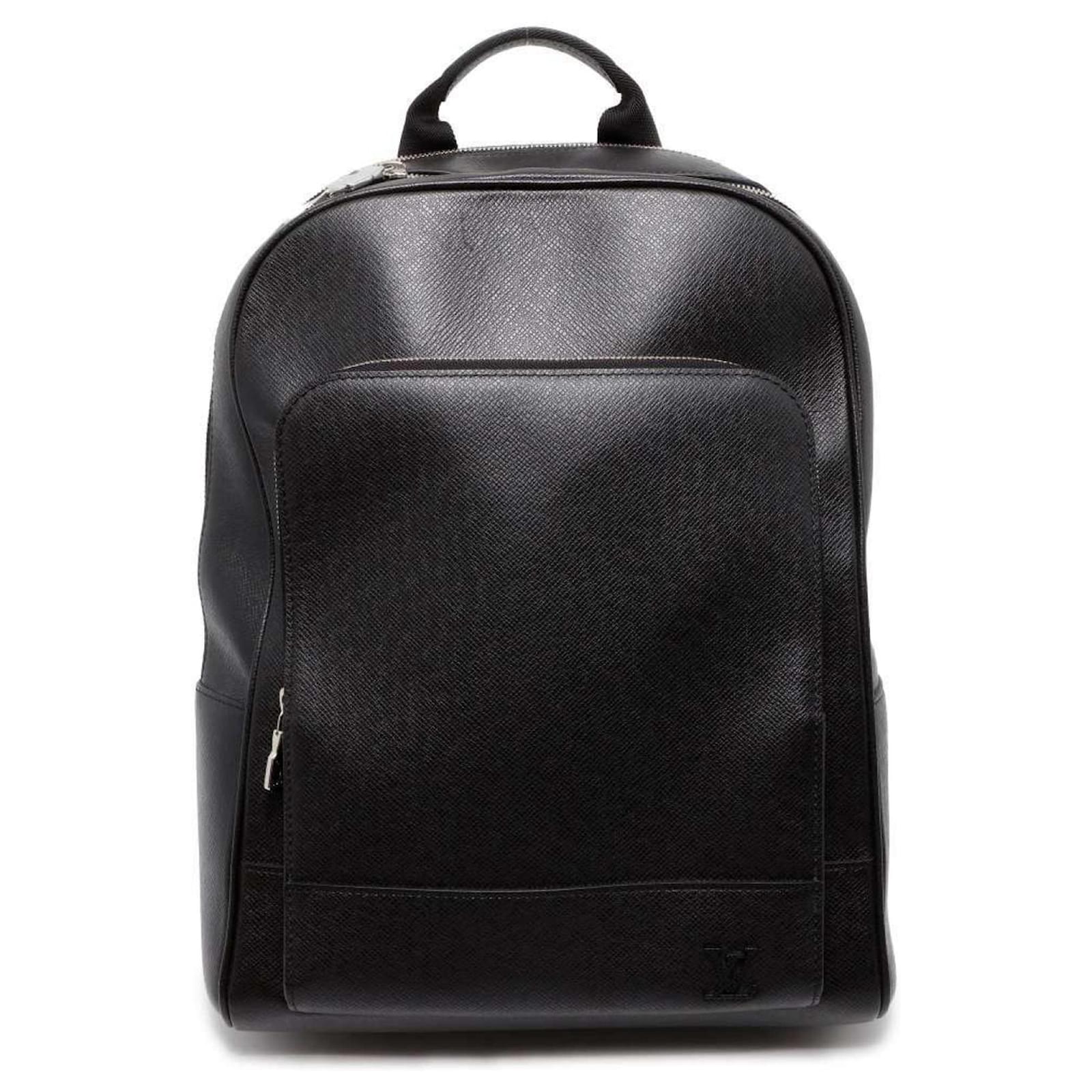 Louis Vuitton Taiga Adrian Backpack Black Leather ref