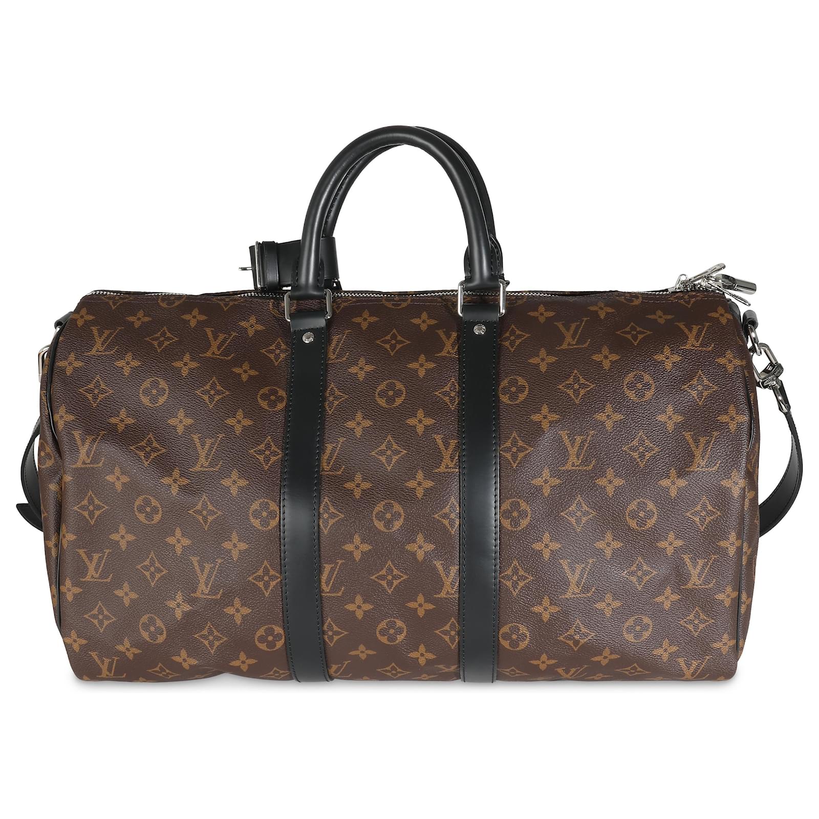 Louis Vuitton Monogram Macassar Keepall Bandoulière 45 Braun 