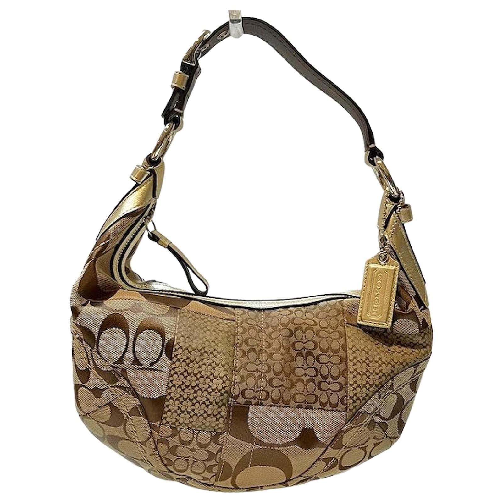 Autre Marque Coach Canvas Leather Soho Patchwork Shoulder Bag