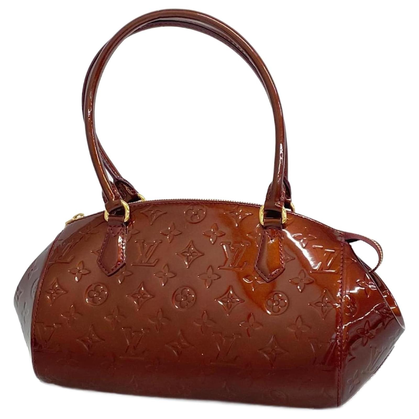 Louis Vuitton Vernis Sherwood PM Schultertasche Bordeaux ref 