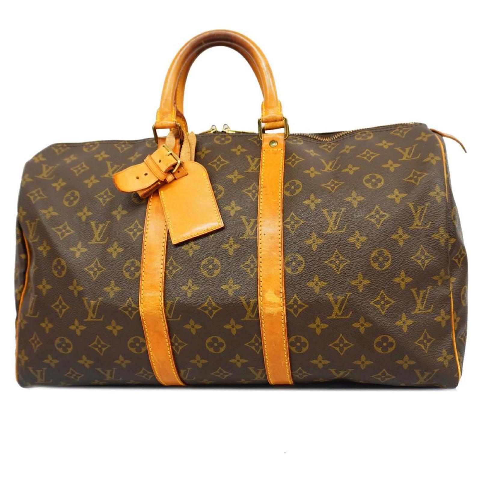 Louis Vuitton Monogram Keepall 45 Boston Tasche Braun ref.1452029 