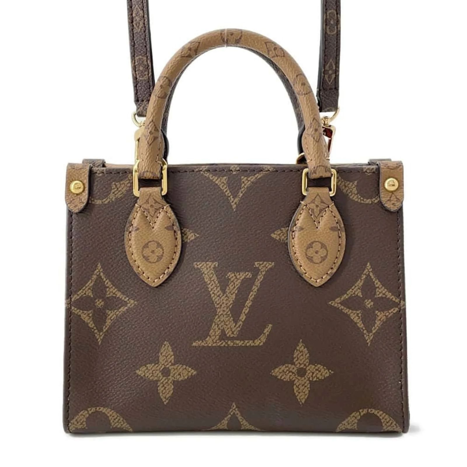 Louis Vuitton Monogram Reverse On the Go BB Handbag Red Cloth ref