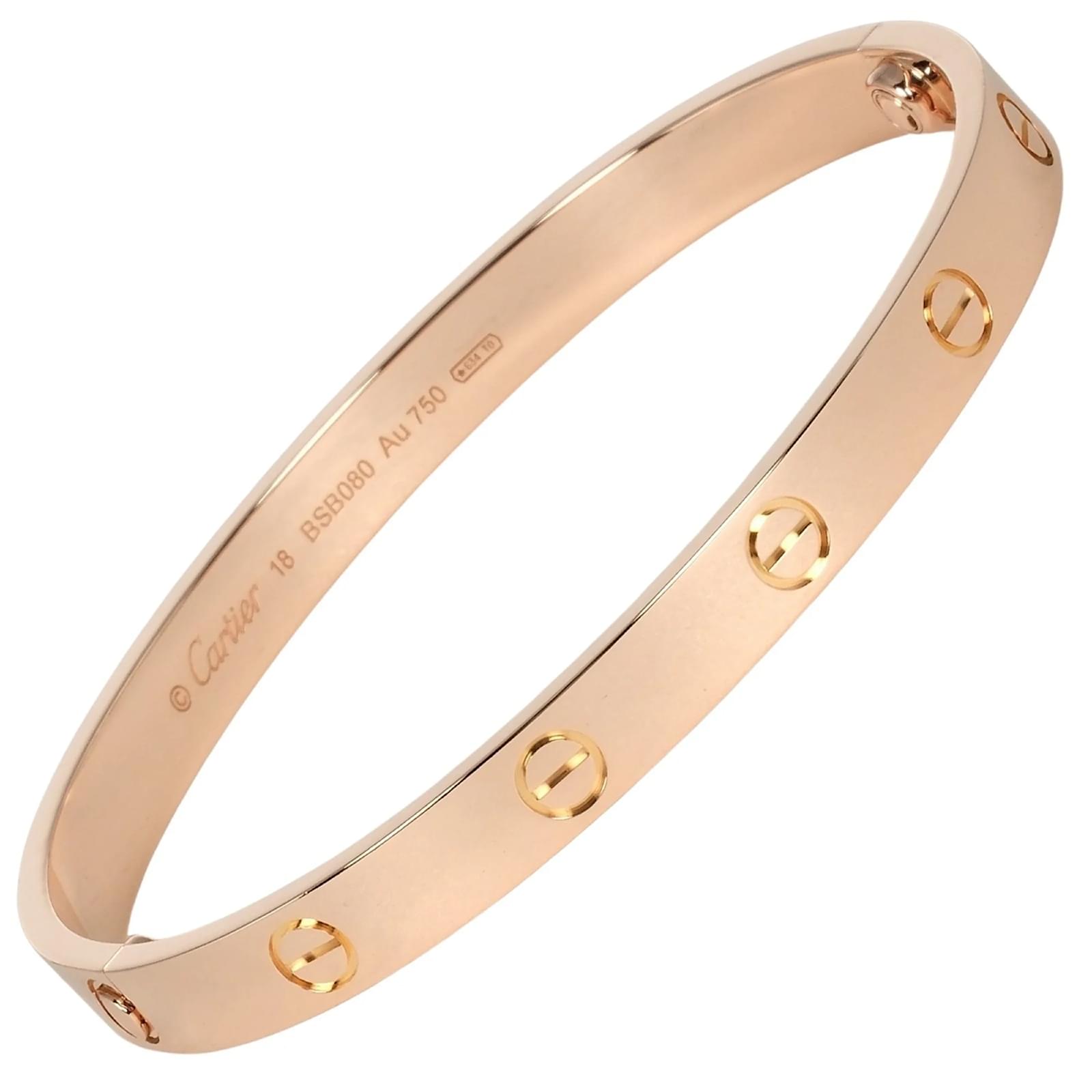 Pulsera Cartier Love en oro rosa ref. 1452647 - Joli Closet