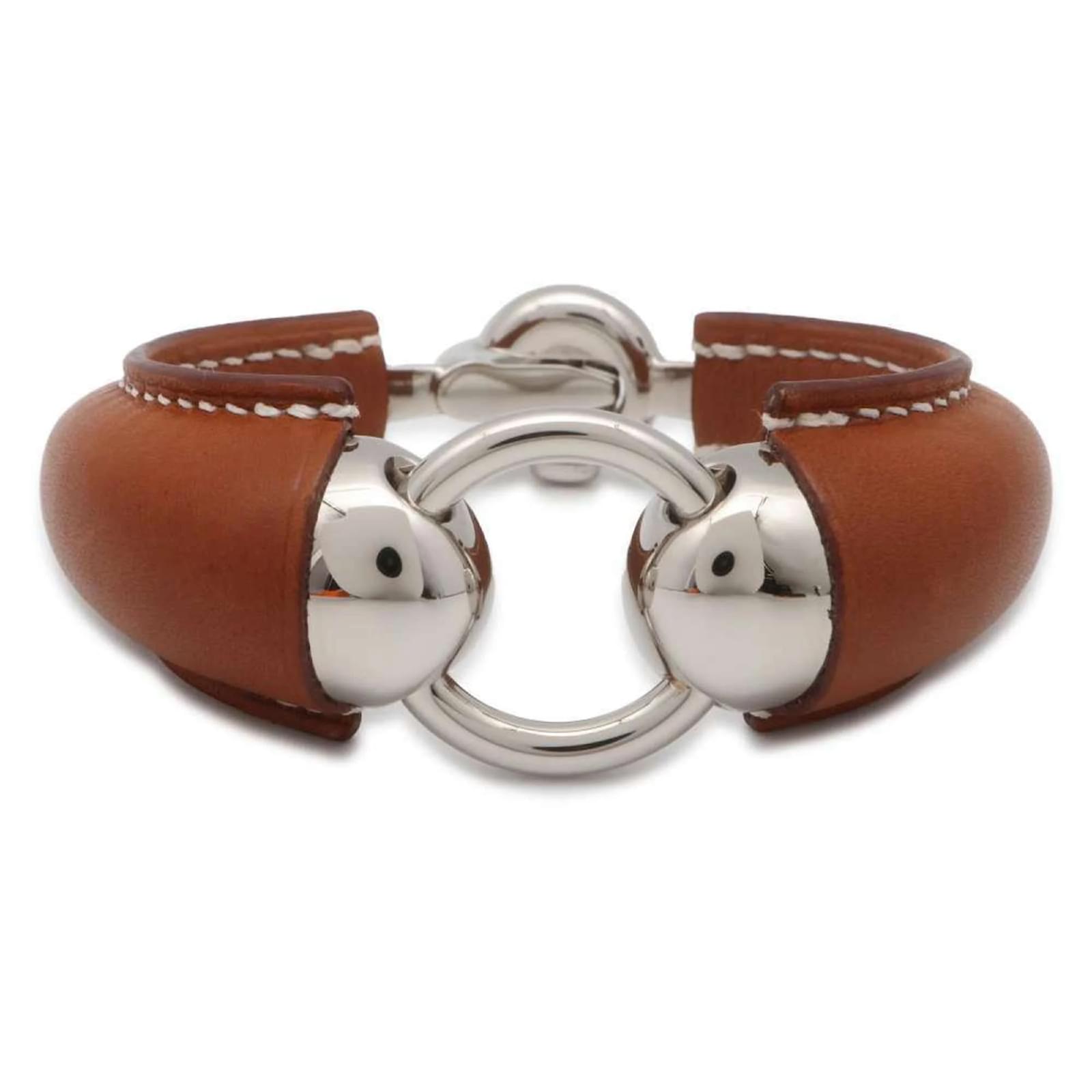 ★入手困難★HERMES★Epure Equestre bracelet ブレスレット Hermès Hermes Epure Equestre Bangle in Fauve Barenia Leather