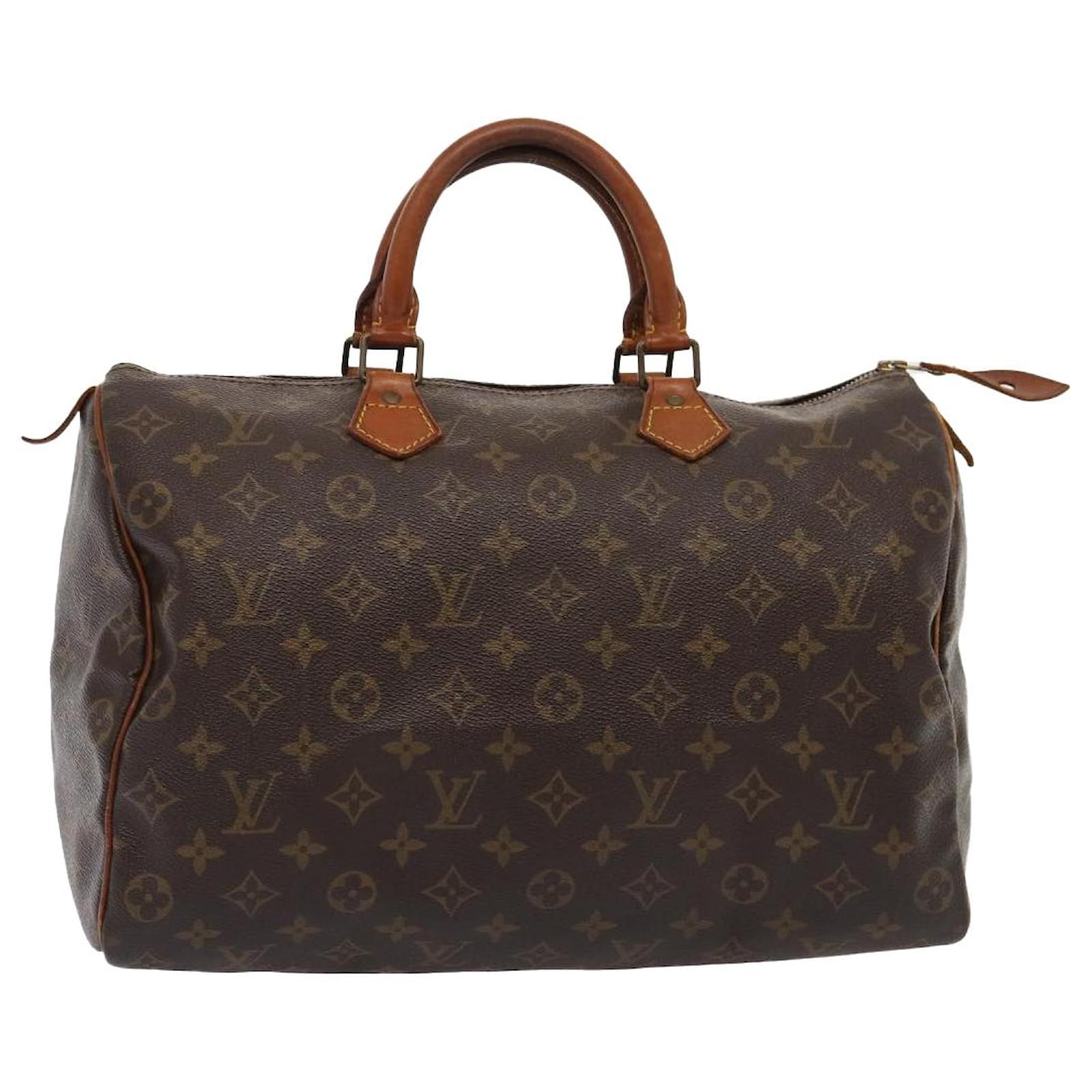 LOUIS VUITTON Monogram Speedy 35 Hand Bag M41524 LV Auth 80444 