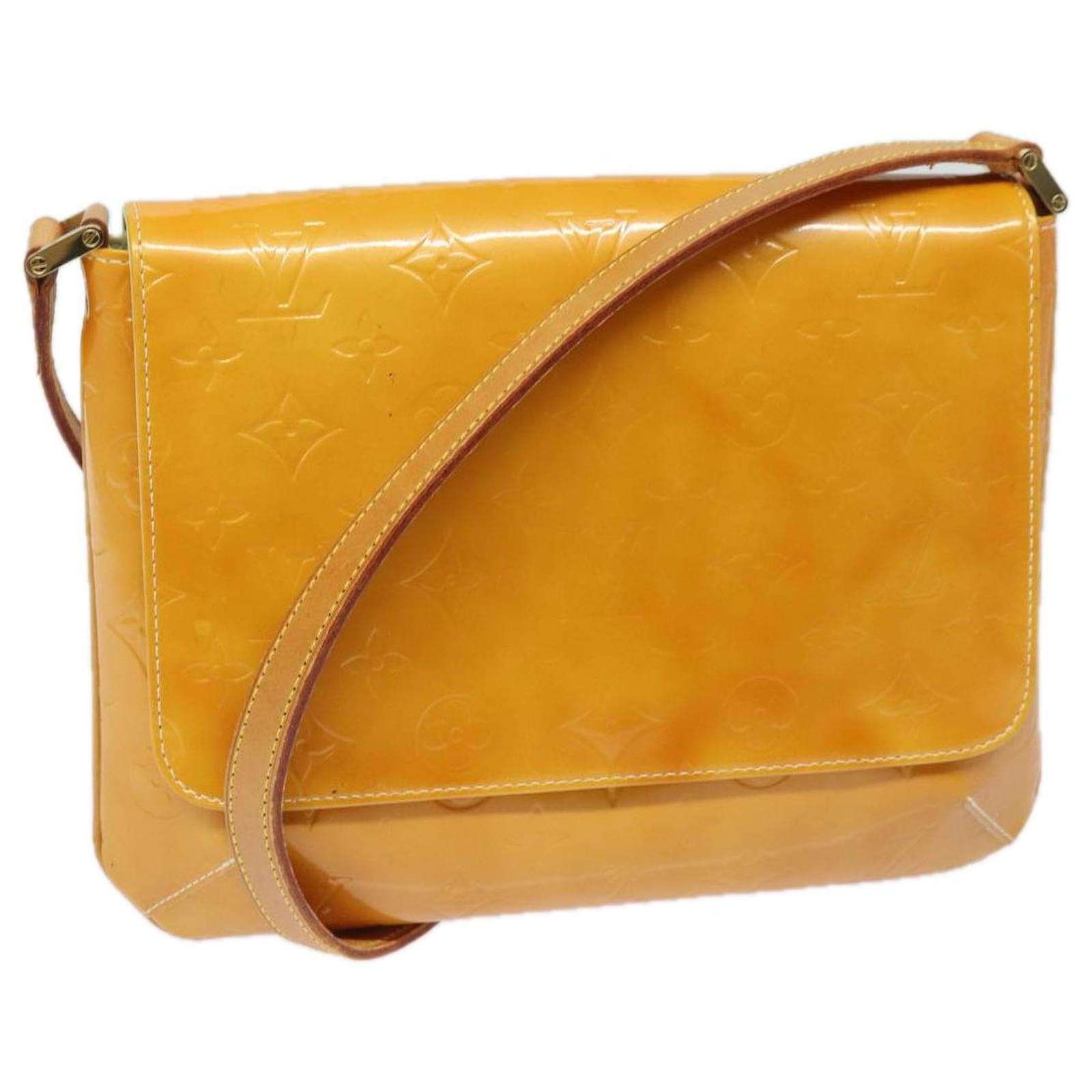 LOUIS VUITTON Thompson Street Tasche Monogram Vernis Limone Gelb 