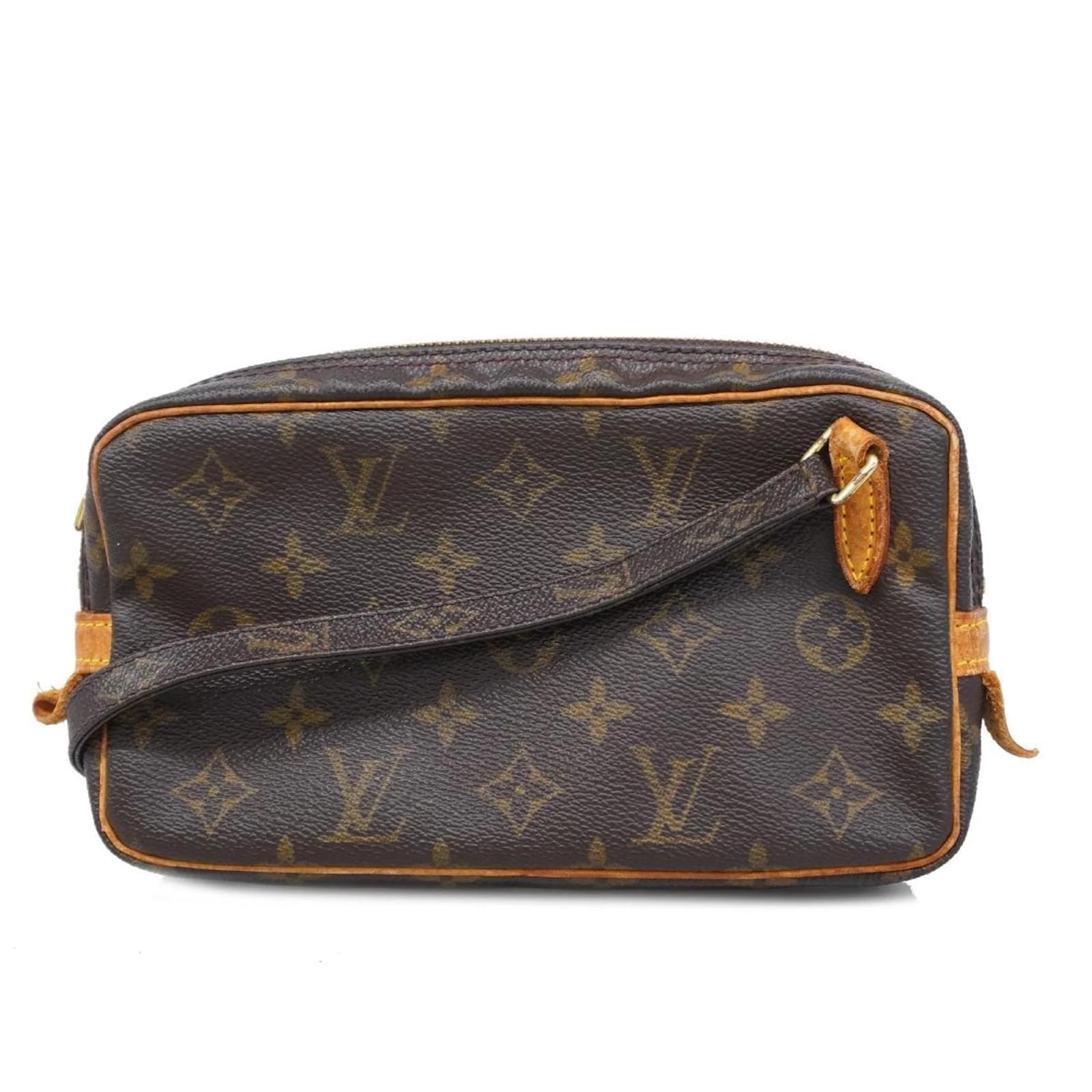 Louis Vuitton Monogram Pochette Marly Umhängetasche Braun ref  