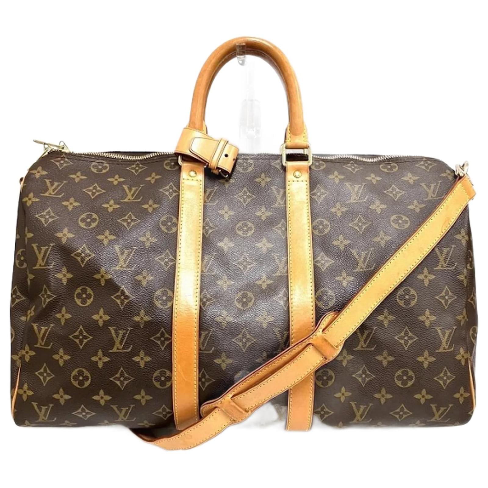 Boston Tasche Louis Vuitton Monogram Keepall Bandouliere 45 M41418 