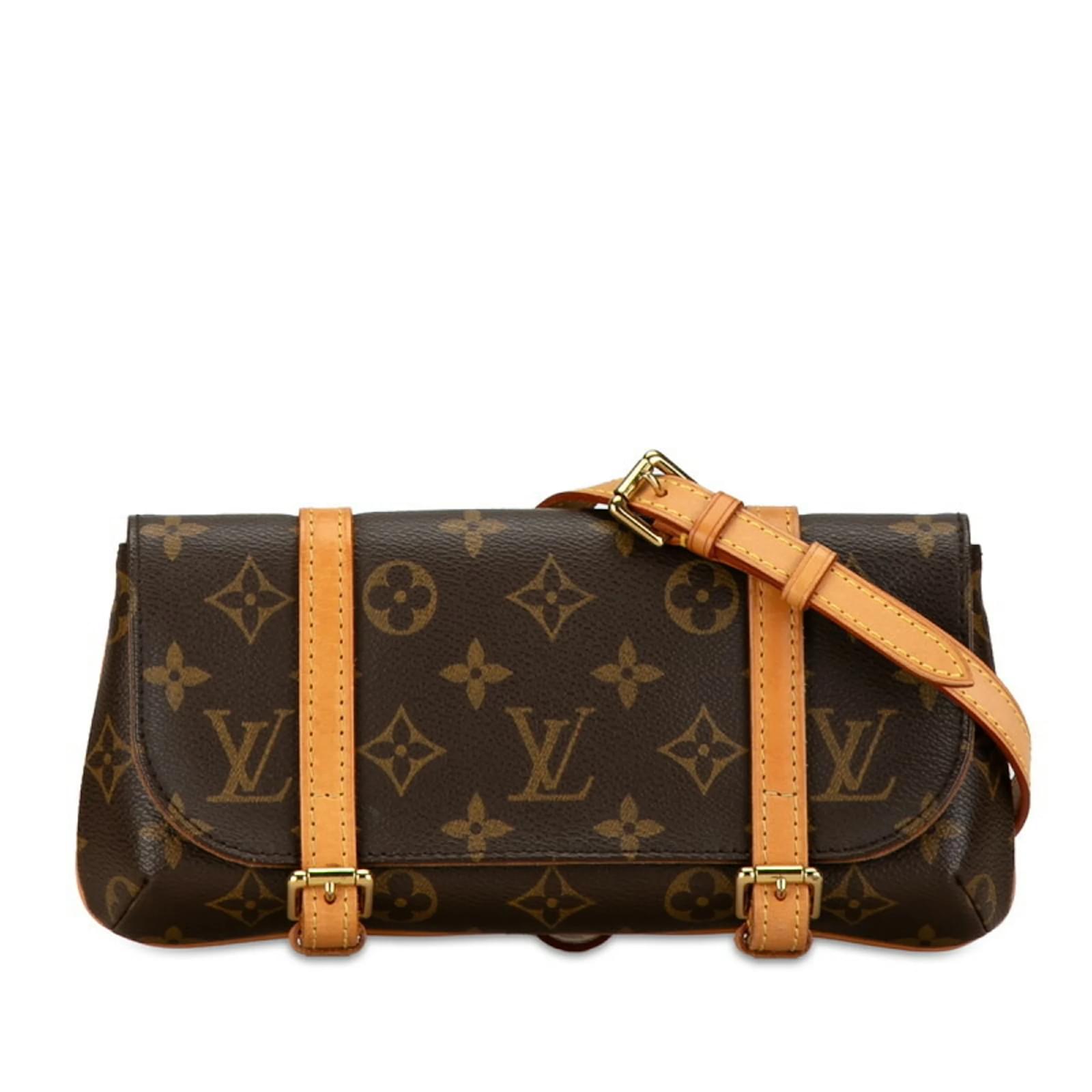 Gürteltasche Pochette Marel Monogram Louis Vuitton Braun Leder  