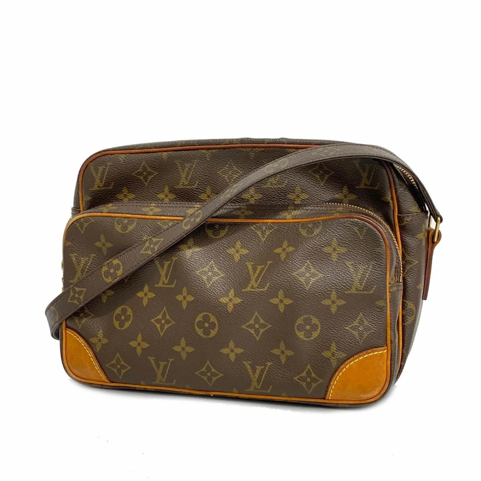 Louis Vuitton Monogram Nile Schultertasche Braun ref.1453807 
