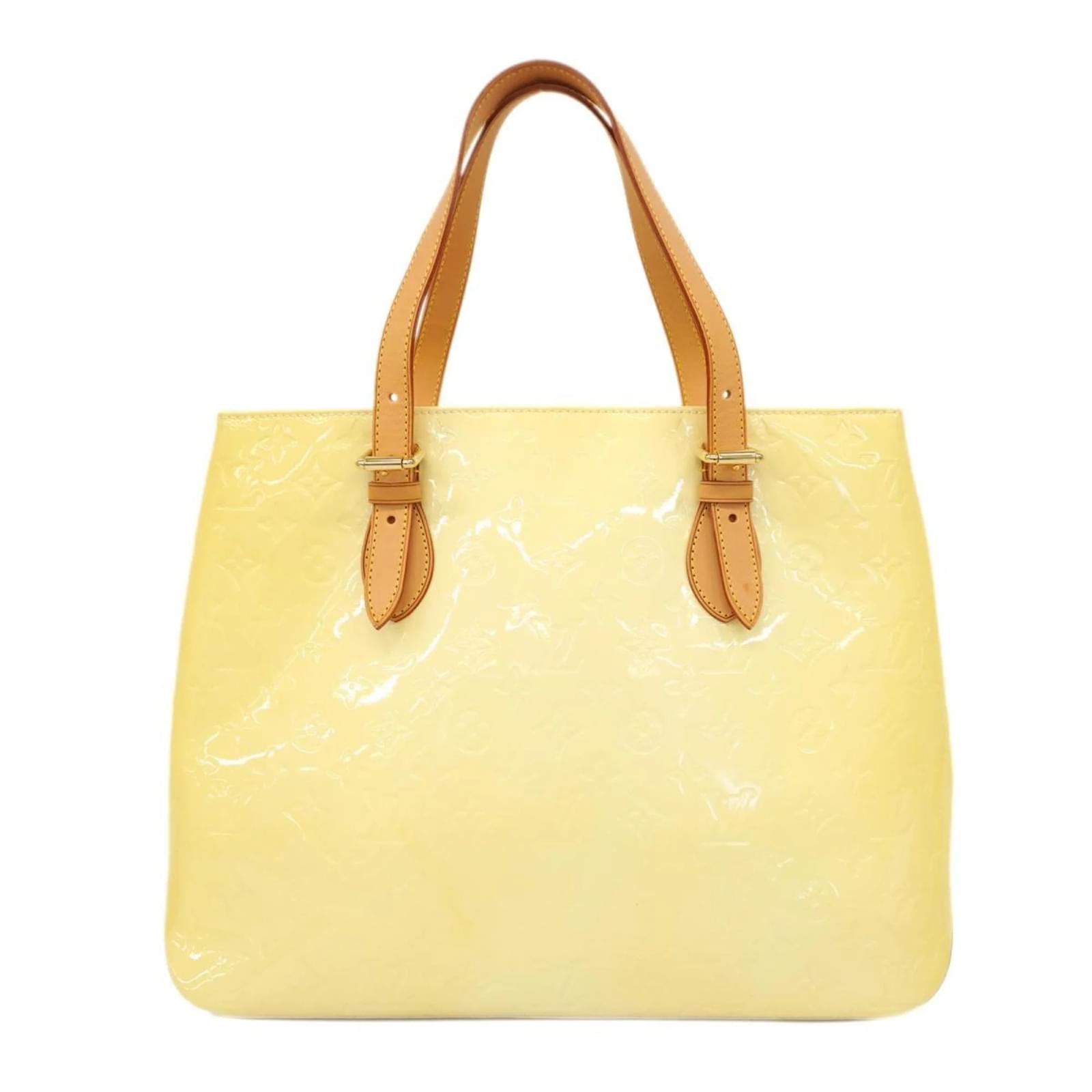 Louis Vuitton Tote Bag Vernis Brentwood M91512 Pearl White ref 