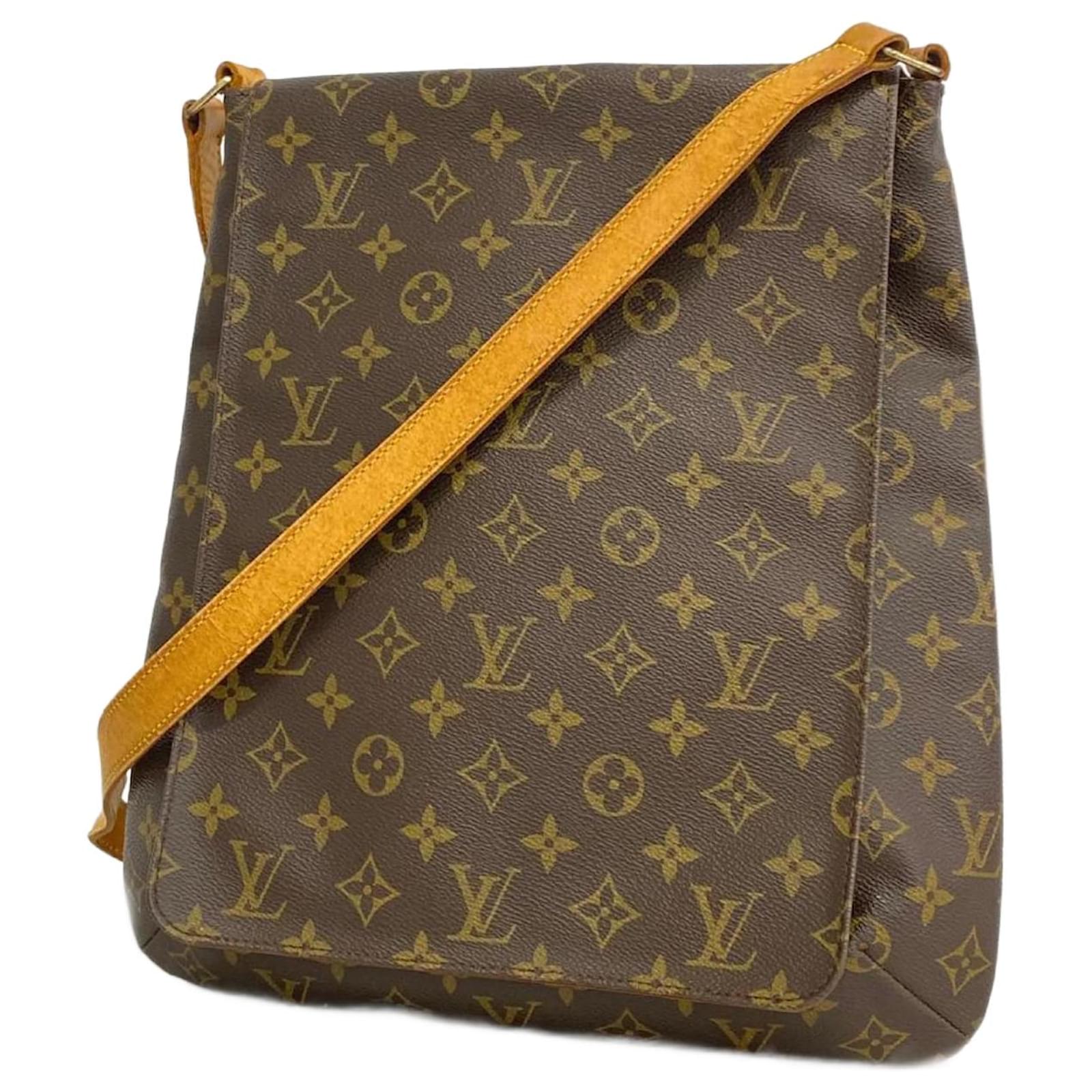 Schultertasche Musette Monogram Louis Vuitton Braun ref.1454044 