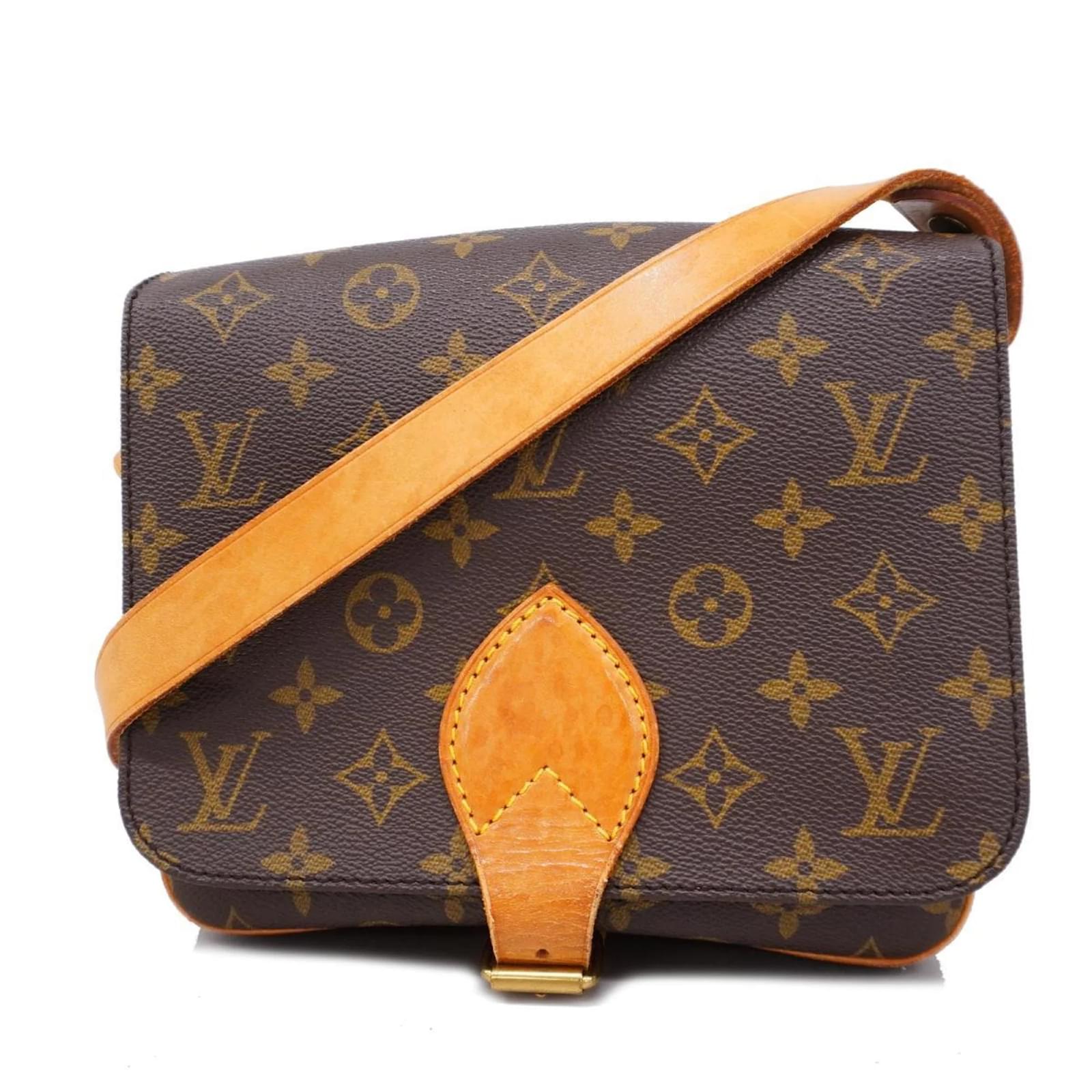 Louis Vuitton Monogram Cartesier MM Schultertasche Braun ref 
