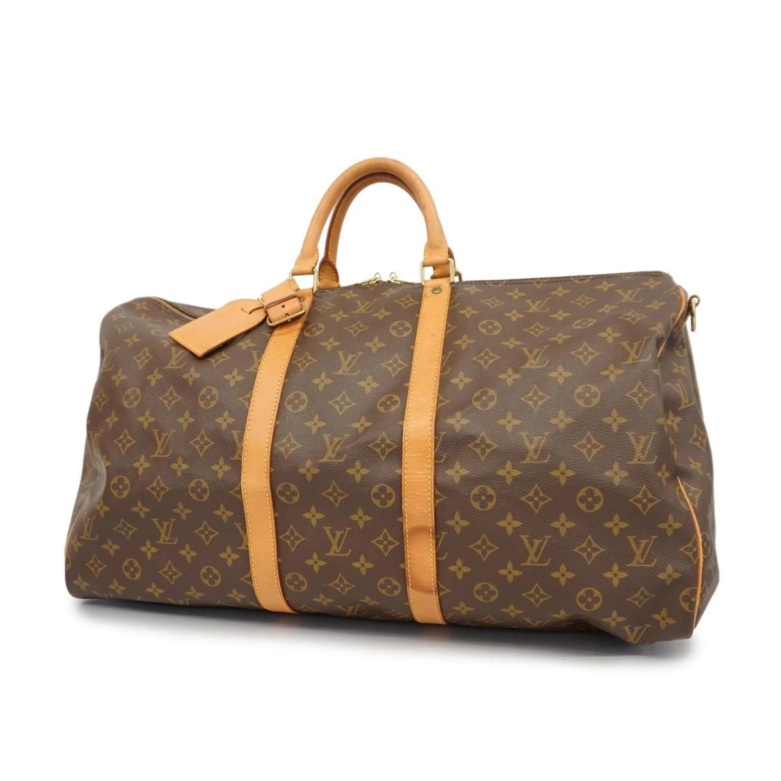 Louis Vuitton Monogram Keepall Bandoulière 55 Braun ref.1454632 