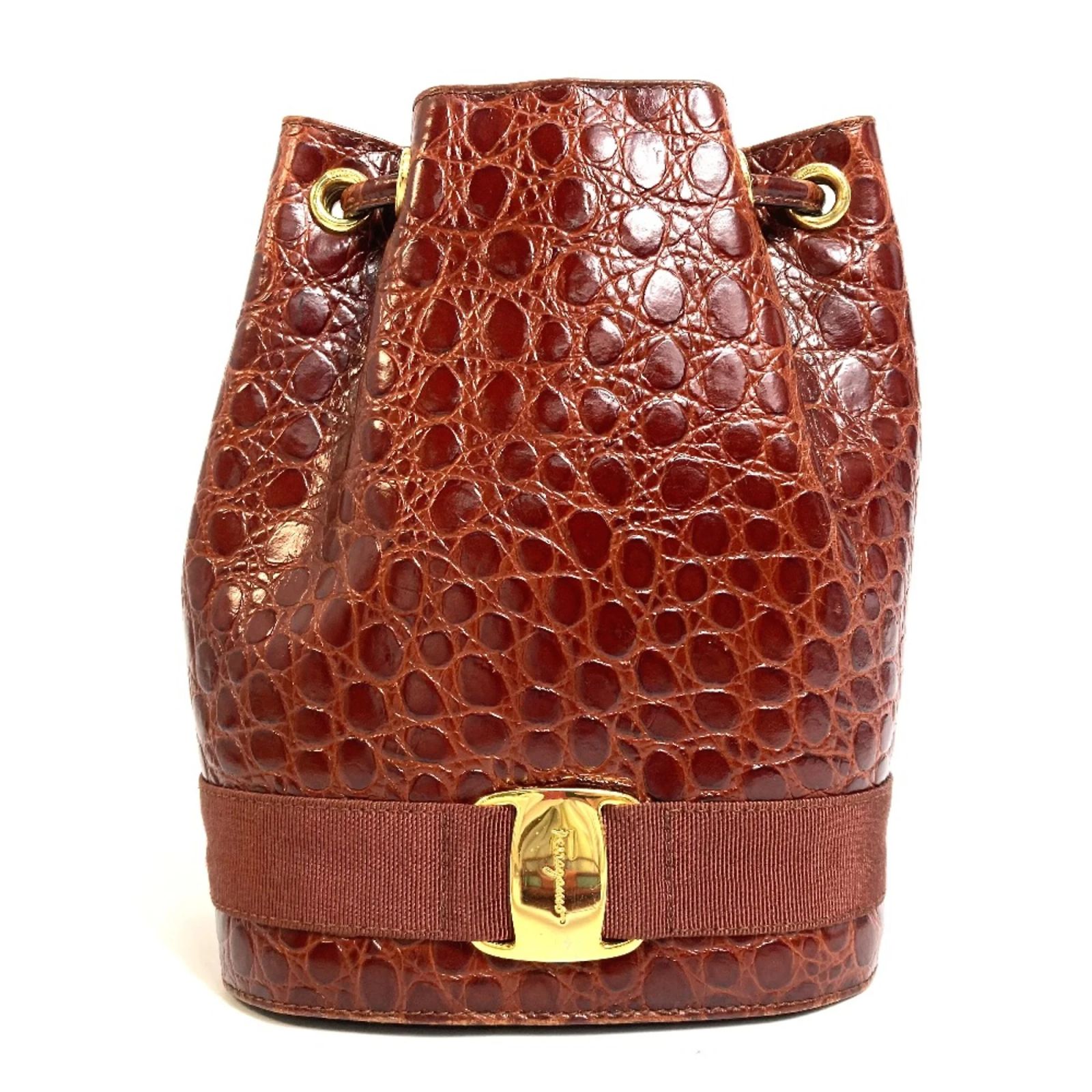 Salvatore Ferragamo Vala Backpack Brown Leather ref.1454813  display picture 3