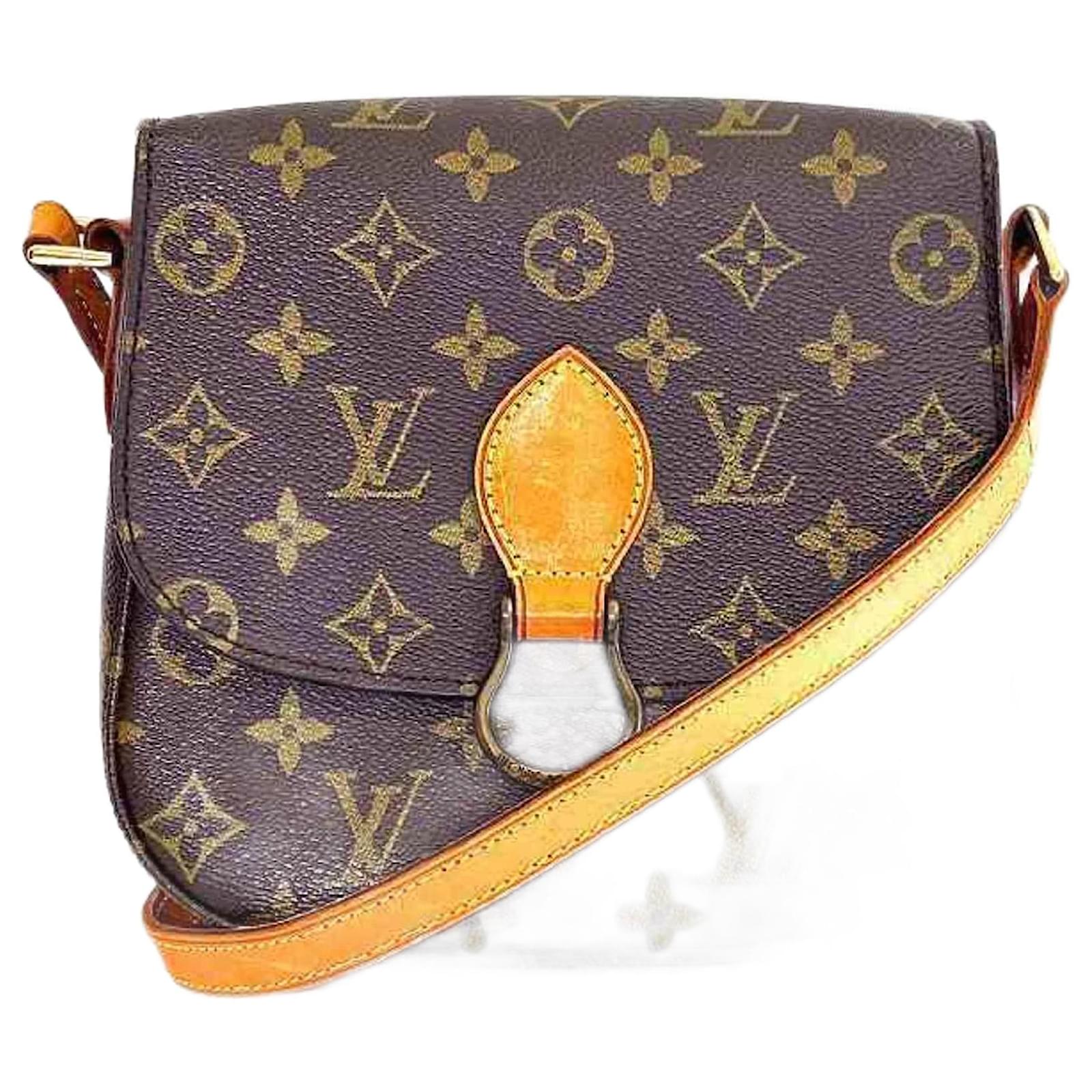 Saint-Clair Schultertasche Monogramm Louis Vuitton Braun Lackleder  