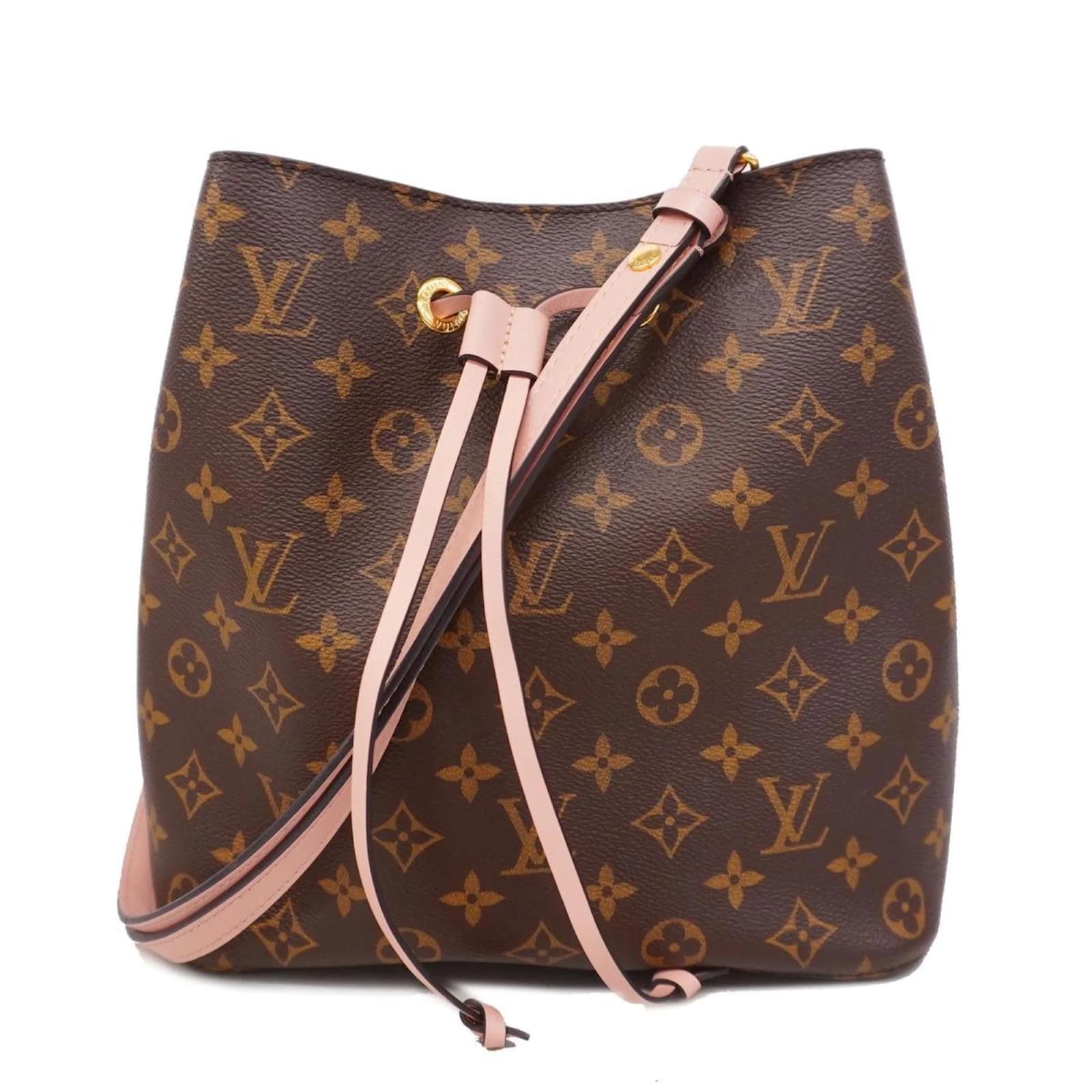 Néonoé Louis Vuitton Monogram NeoNoe Schultertasche Braun Pink 