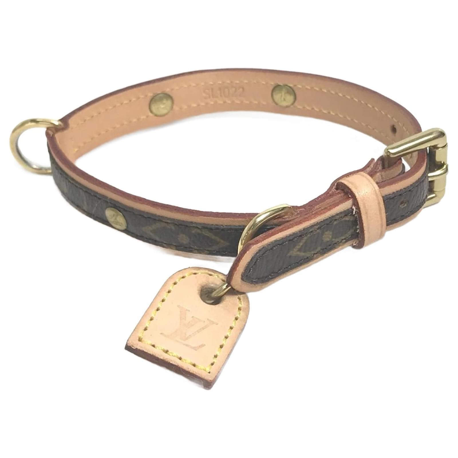 Hundehalsband Monogram M58072 von Louis Vuitton Braun ref.1456809  