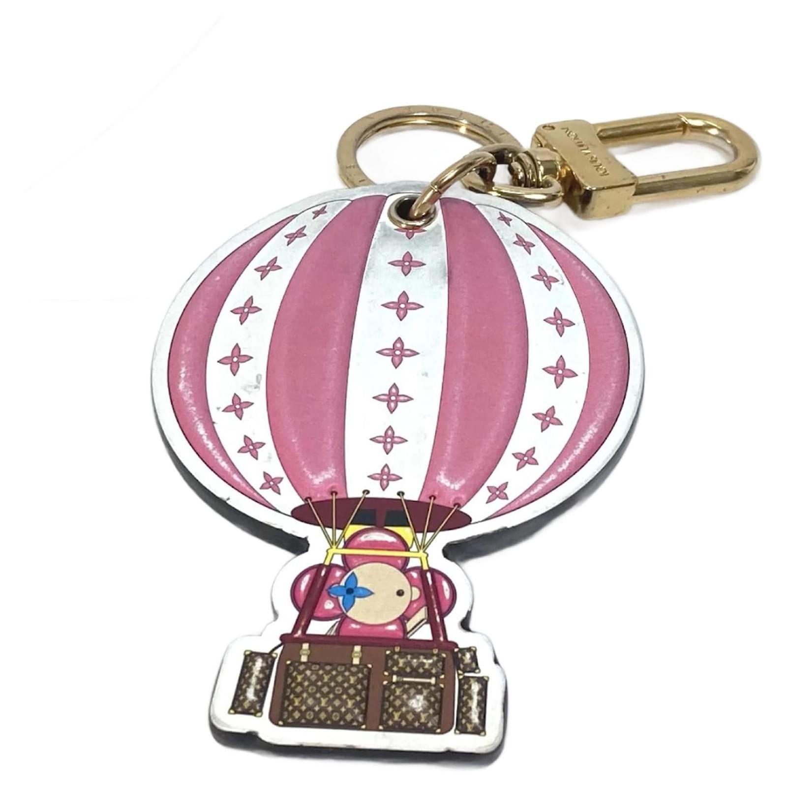 Monogramm Schlüsselanhänger M68654 von Louis Vuitton Pink Leder  