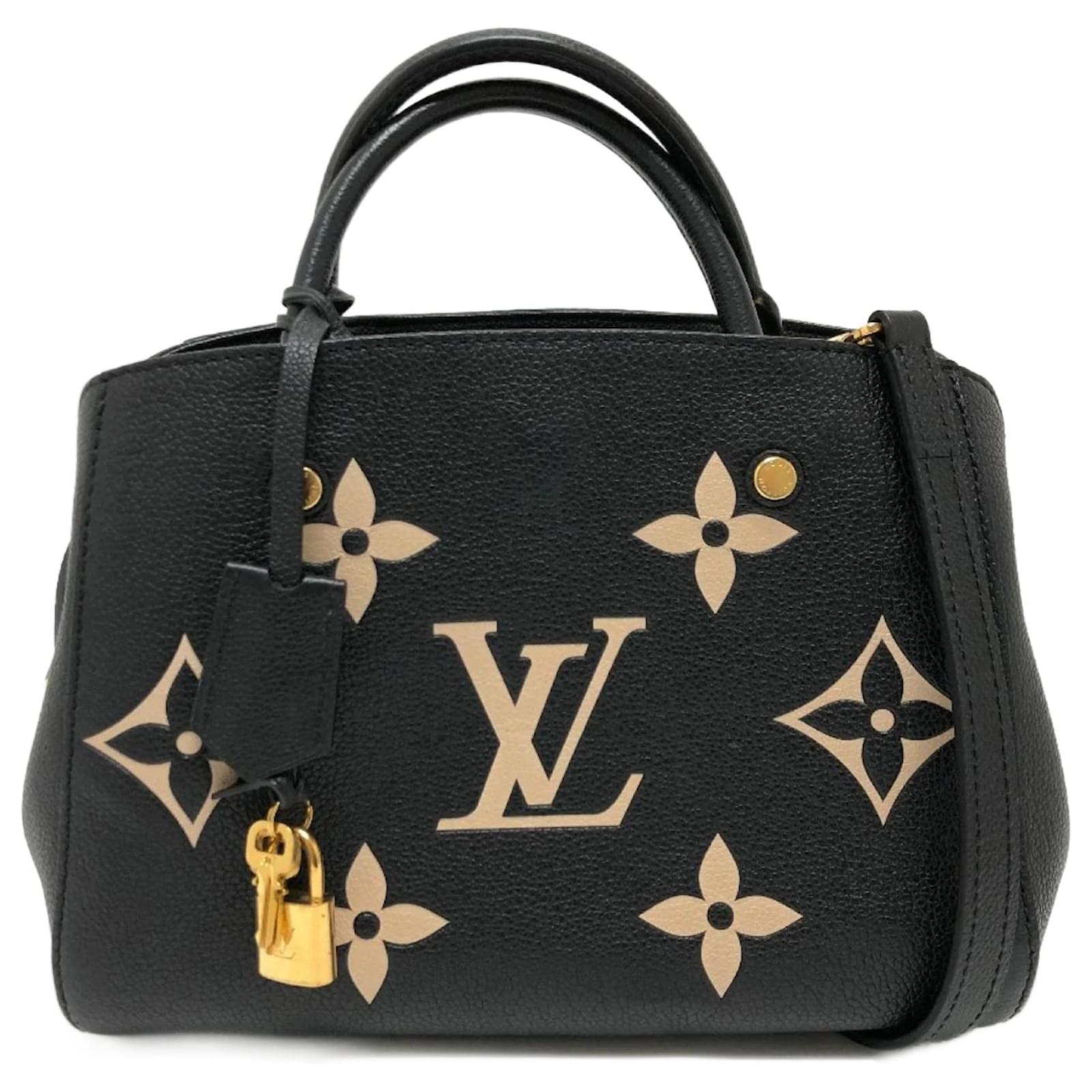 Louis Vuitton ブラックハンドバッグ 2way Louis Vuitton Monogram Empreinte 2WAY Bag Black ref.JC1457271