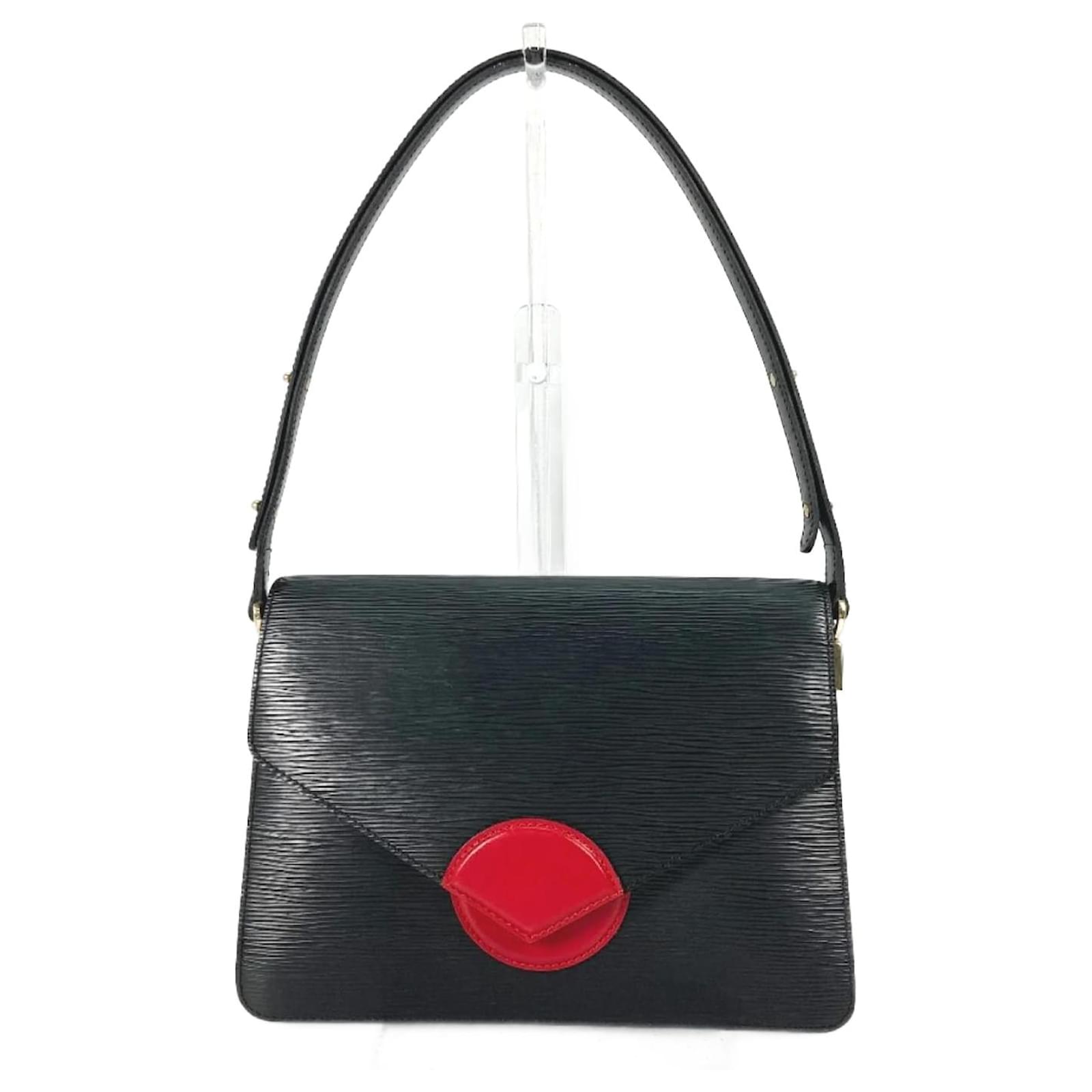 Epi Schultertasche M52417 von Louis Vuitton Schwarz Leder ref  