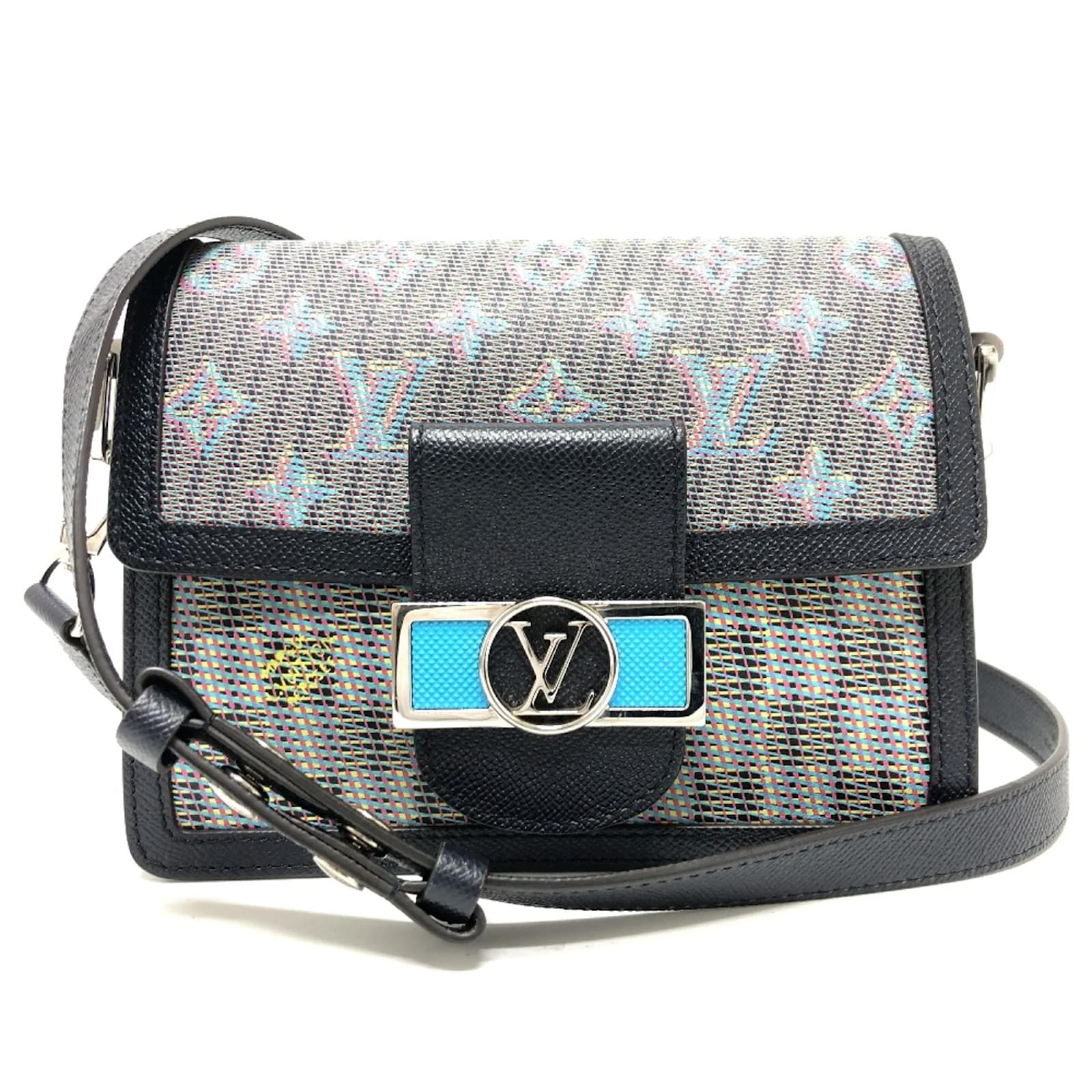 Blaues Leder Schultertasche Louis Vuitton M55454 ref.1457347 
