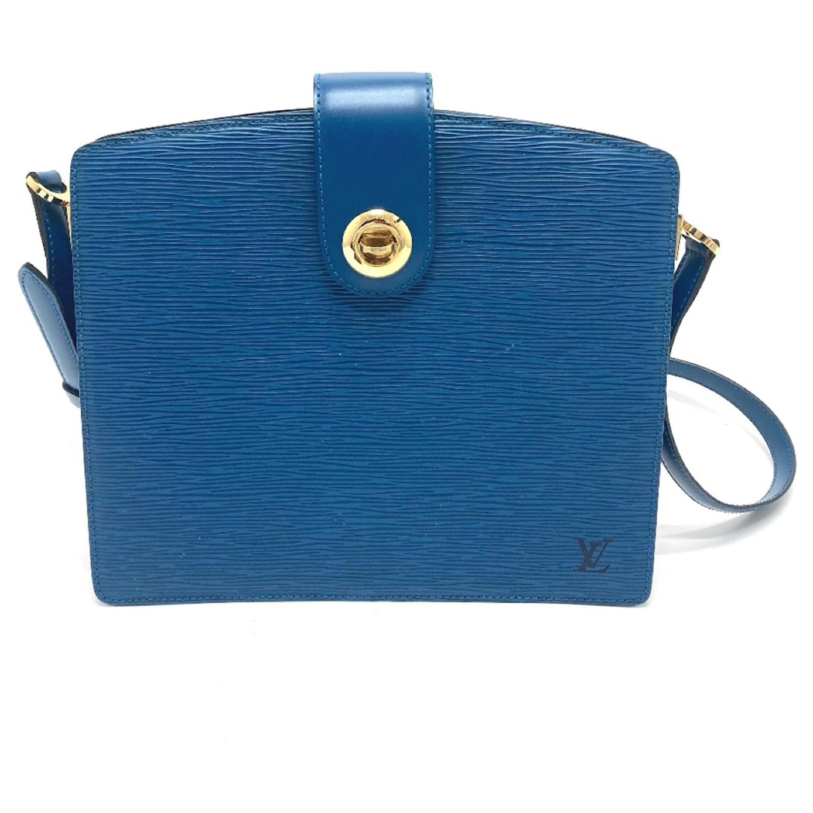 Louis Vuitton M52345 Epi Shoulder Bag Blue Leather ref.1457425 