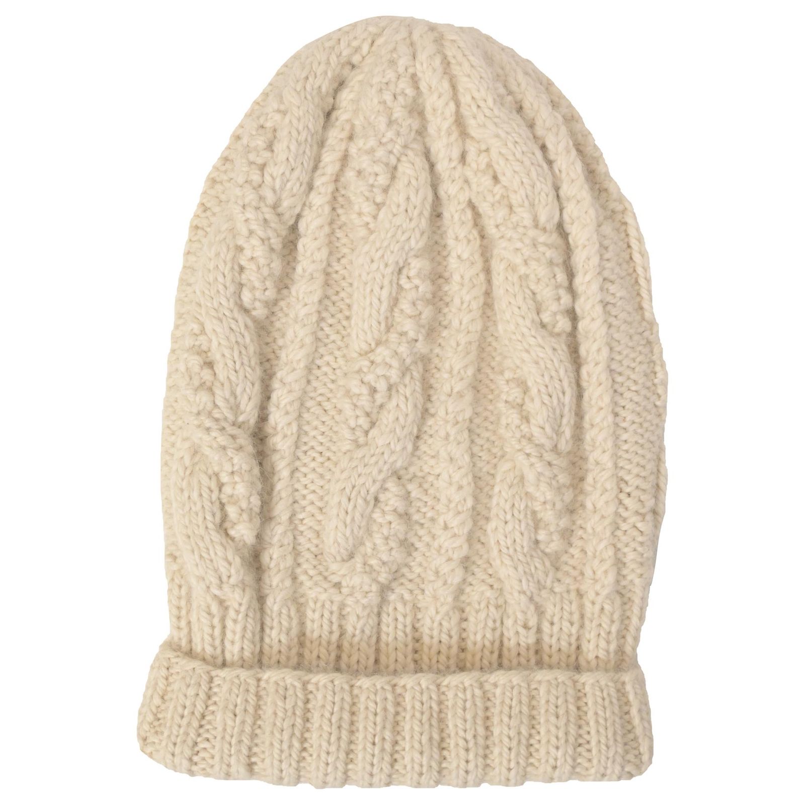 Eugenia Kim Cable Knit Beanie in Cream Wool Eugenia Kim Silver White Metallic Mohair Wool Knit Beanie Hat main image 4