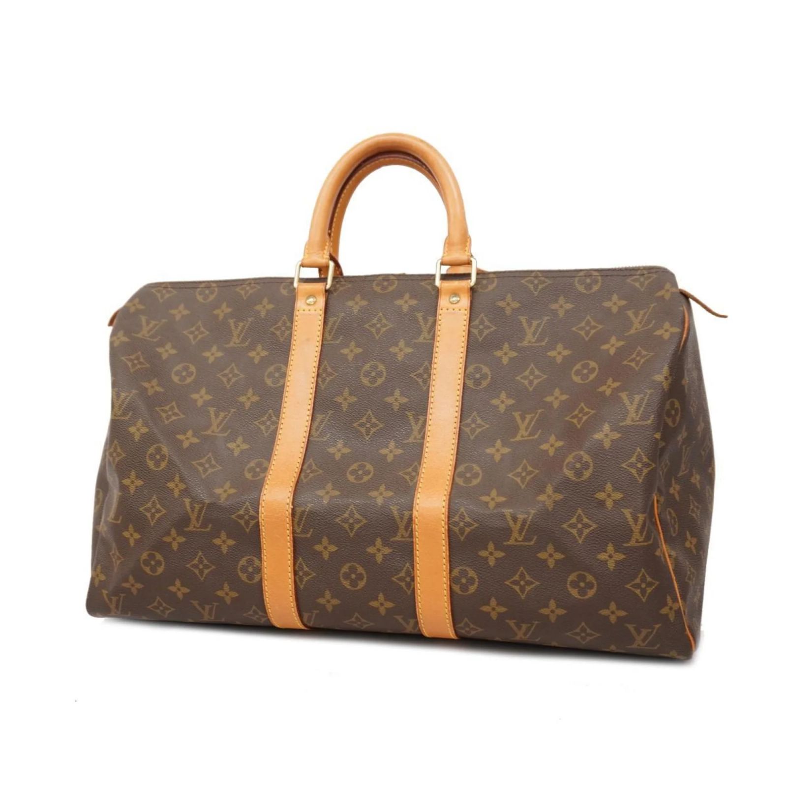 Boston Bag Monogram Keepall 45 Louis Vuitton Braun ref.1458741 