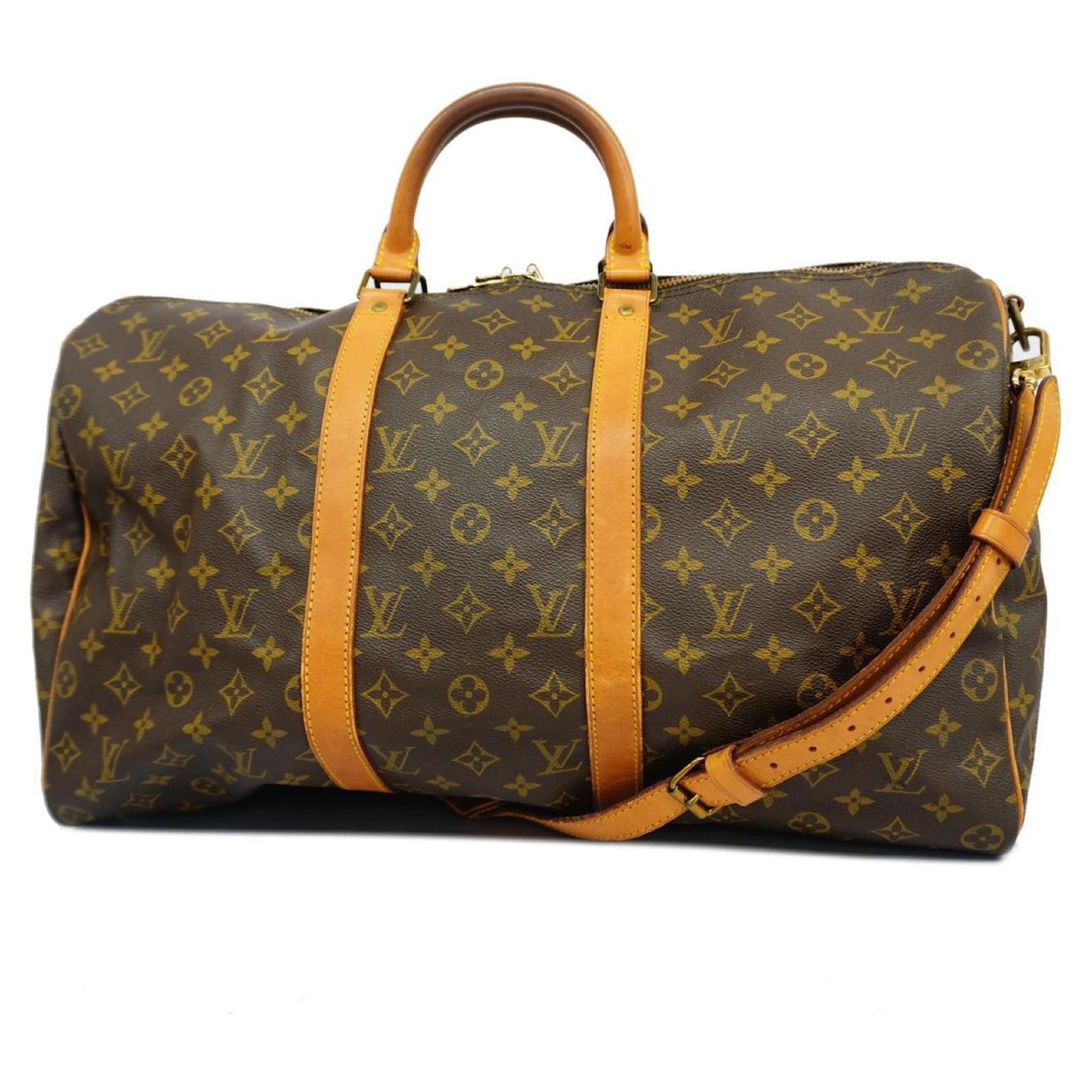Louis Vuitton Monogram Keepall Bandoulière 50 Braun ref.1458843 