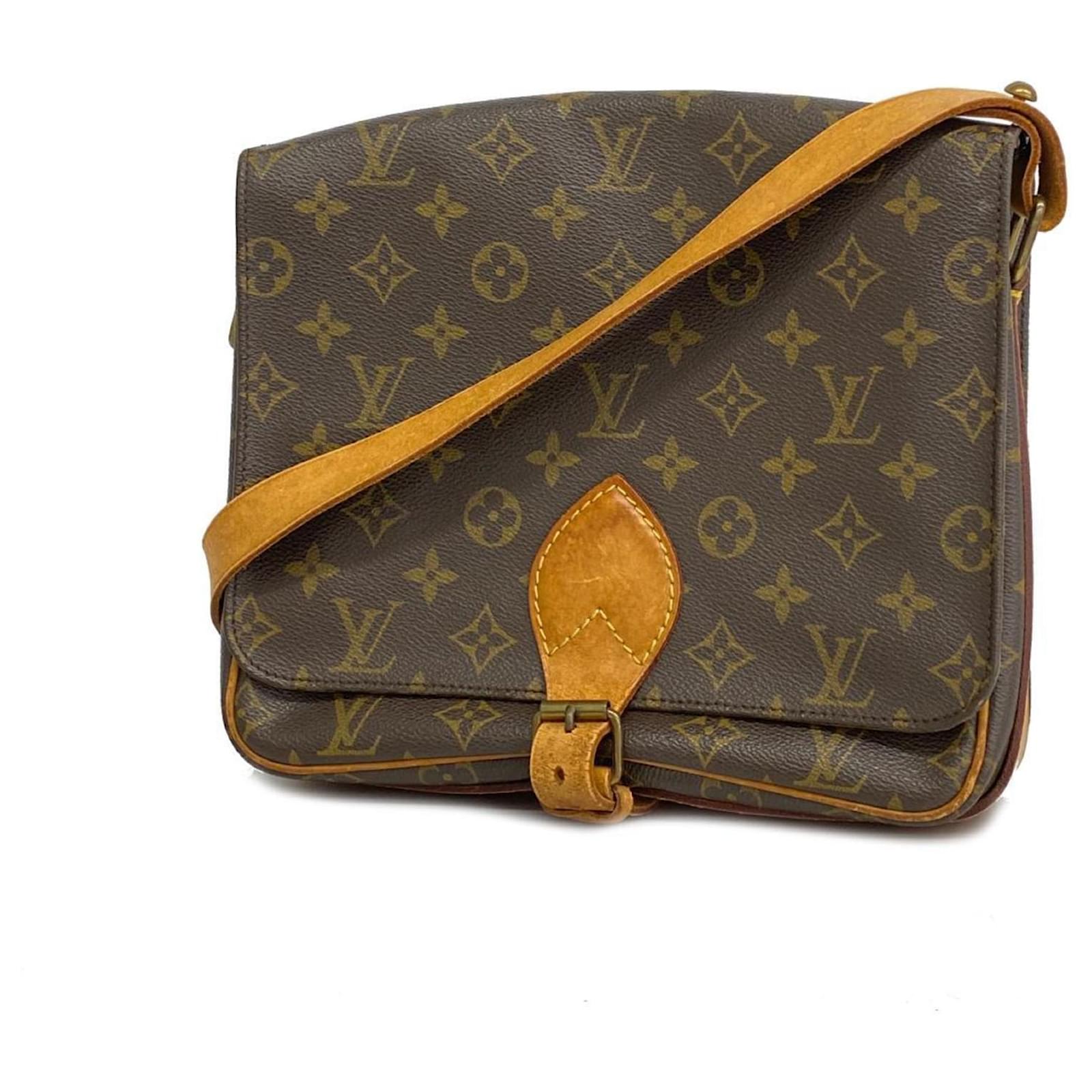Louis Vuitton Monogram Cartesier GM Schultertasche Braun ref 