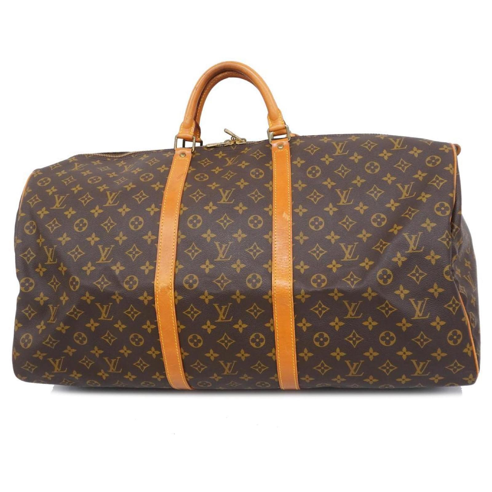 Louis Vuitton Monogram Keepall 60 Boston Tasche Braun ref.1459114 