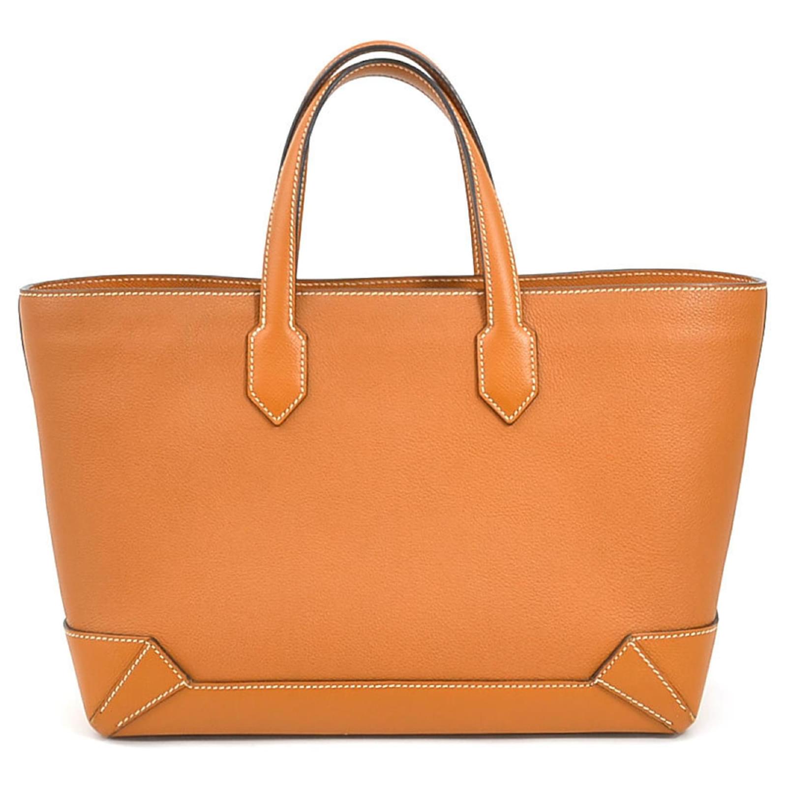 Hermès Hermes Handbag Tote Bag Maxi Box Cabas 30 Leather ref