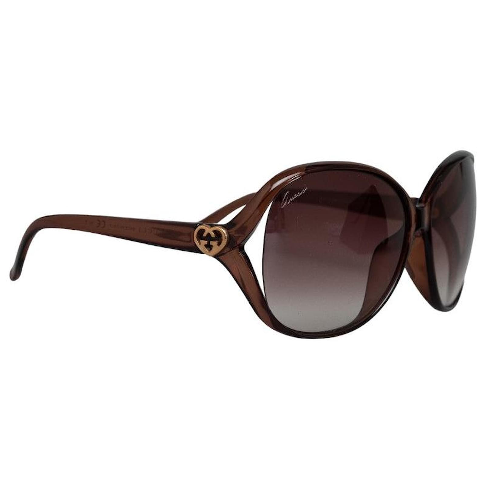 Lunettes de soleil Gucci Papillon GG3525/K/S Plastique Marron ref
