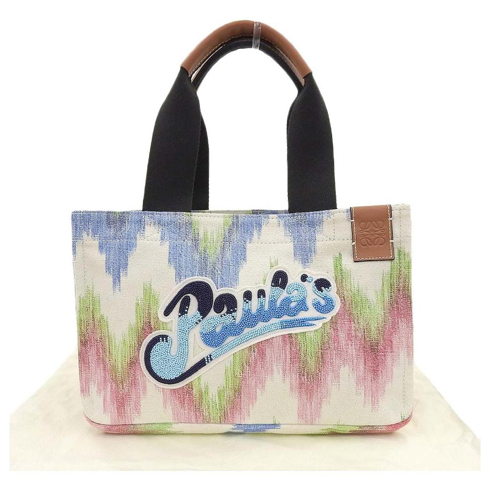 Loewe Canvas Strandtasche Mehrfarben Leinwand Joli