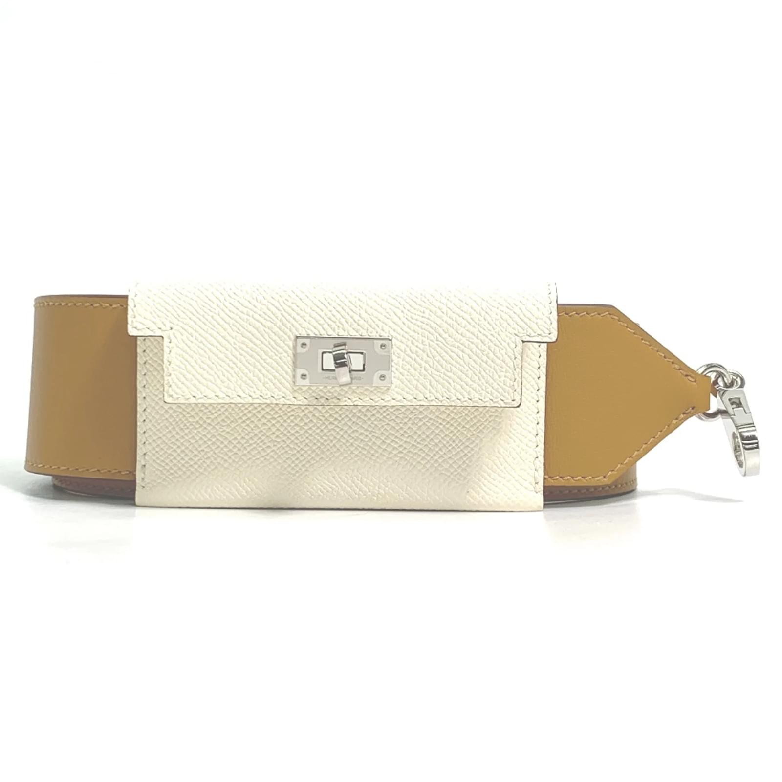 Hermès Hermes Bandouliere Bag Kelly Pochette Beige Leather ref