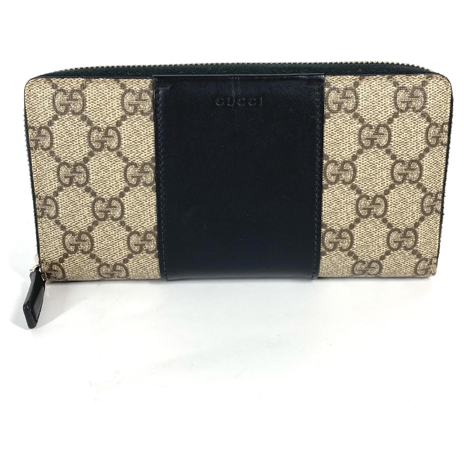 Gucci GG Supreme Zip Around Long Wallet Beige ref.1463086