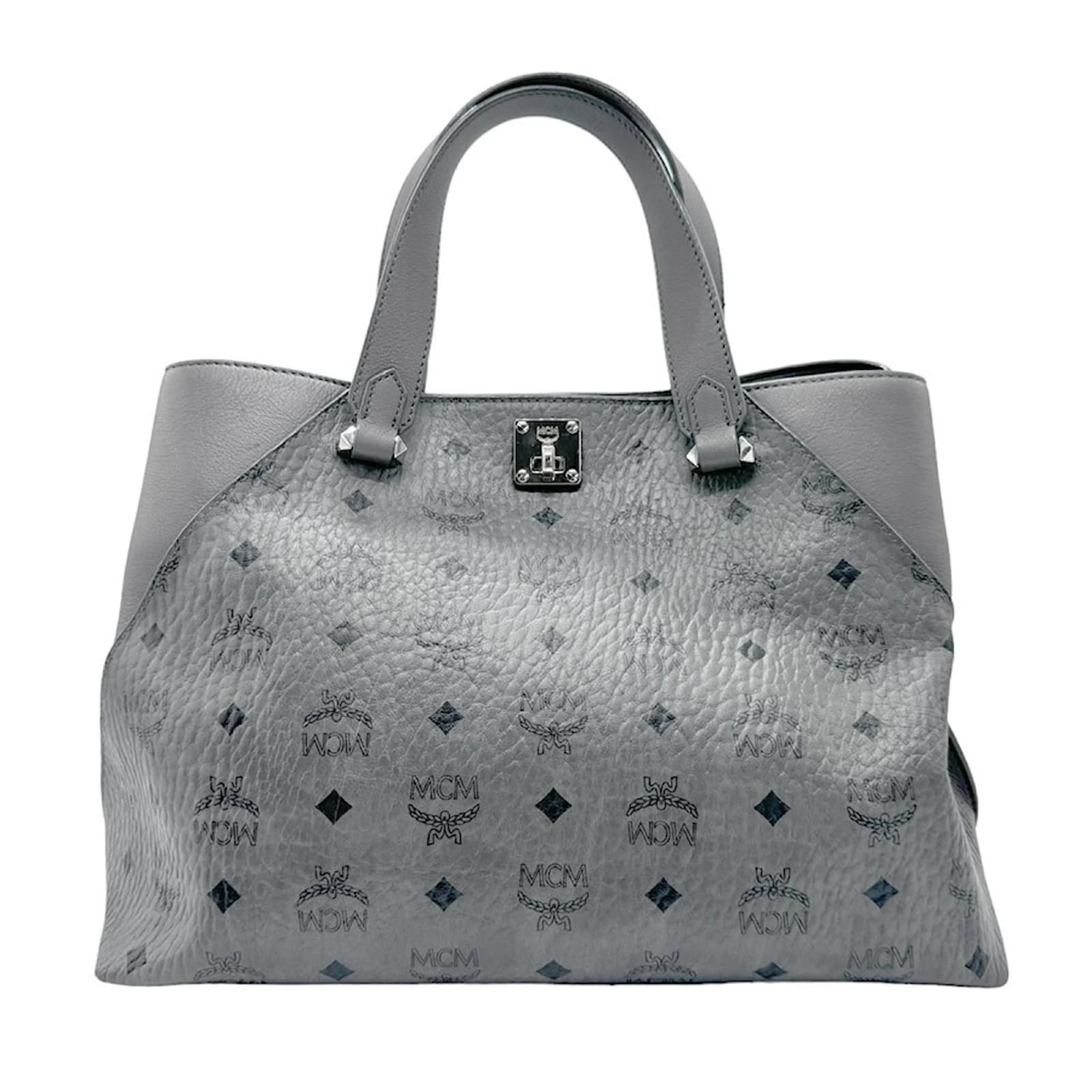 Mcm bag grey on sale