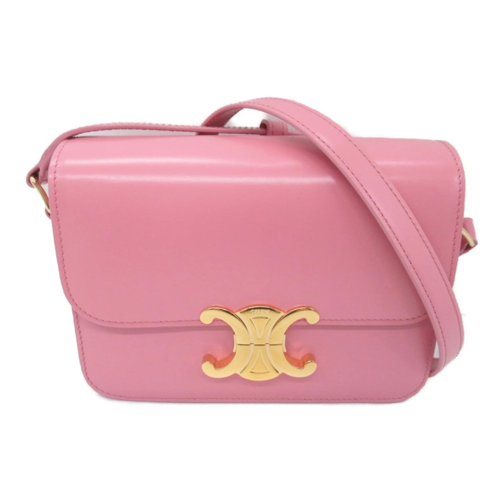 Céline Celine Pink Leather Shoulder Bag ref.1464144 - Joli Closet