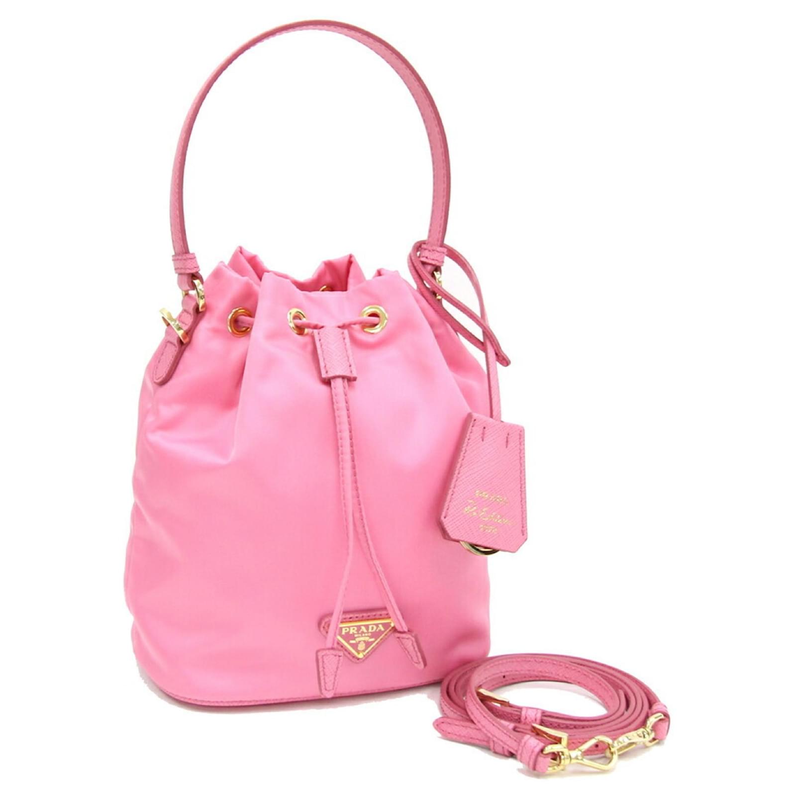 Prada Re Edition 1978 Pink Shoulder Bag Leather Nylon ref.1464269 Joli Closet