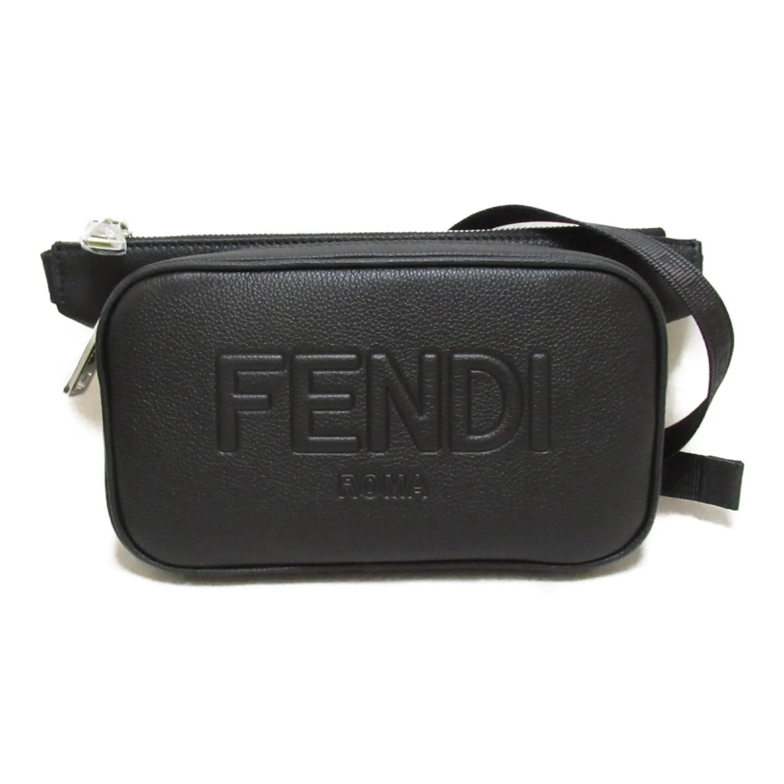 Fendi Black Leather Sling Bag ref.1464521 Joli Closet