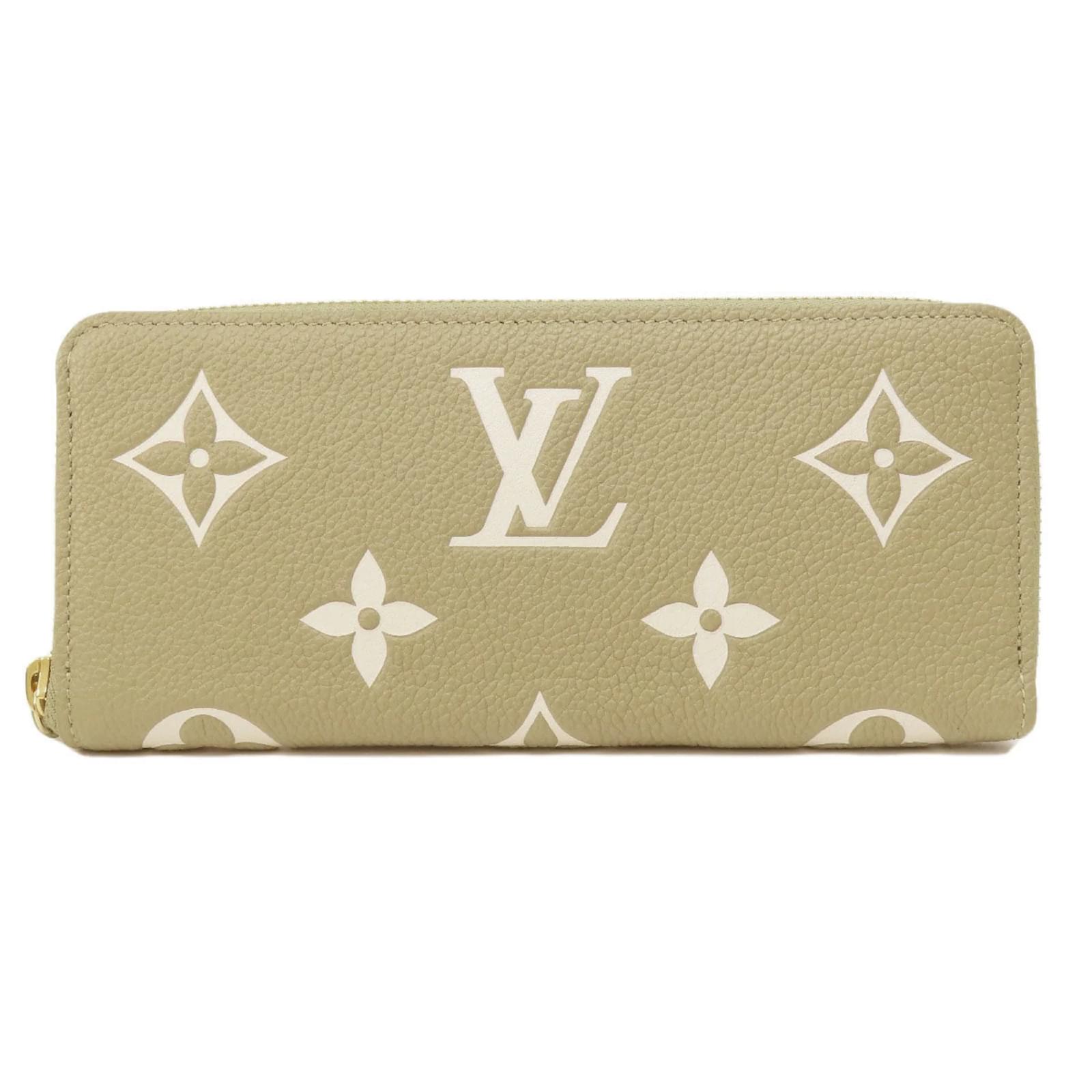 Louis Vuitton M82478 Portemonnaie Clemence Bicolor Lang Khaki  