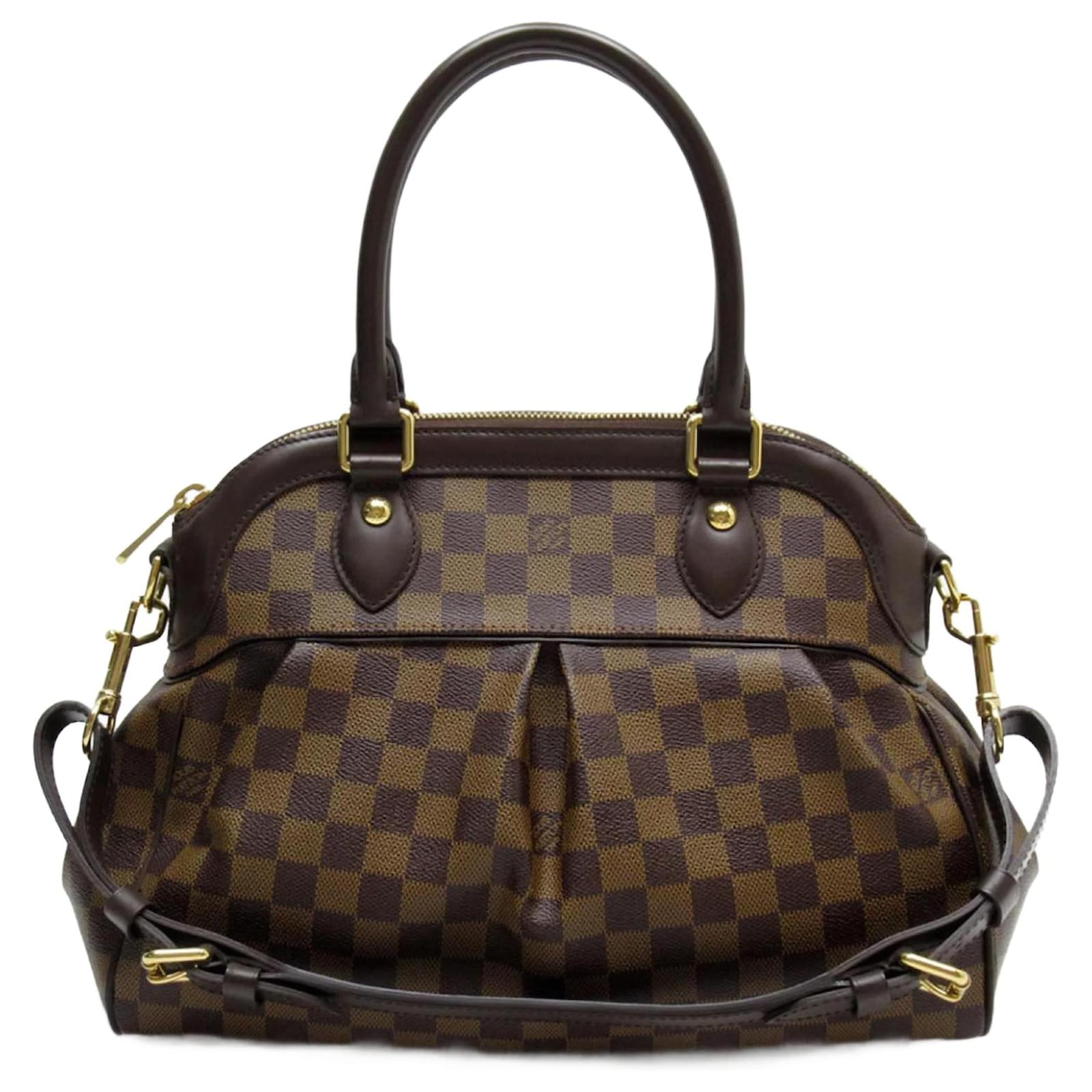 Louis Vuitton Damier Trevi PM Handtasche Braun Leinwand ref.1466289 Joli Closet