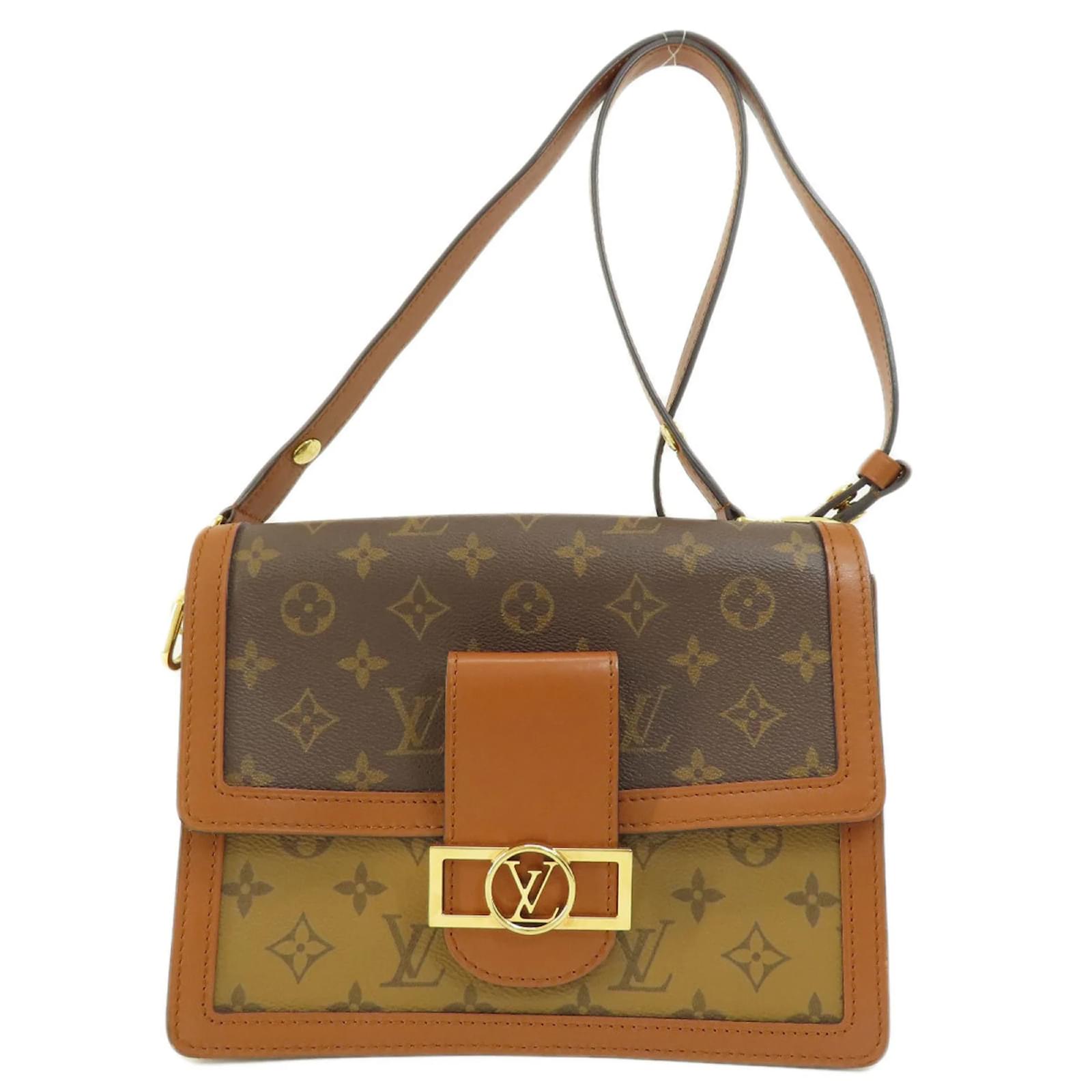Dauphine MM Schultertasche M44391 von Louis Vuitton Braun Leinwand 